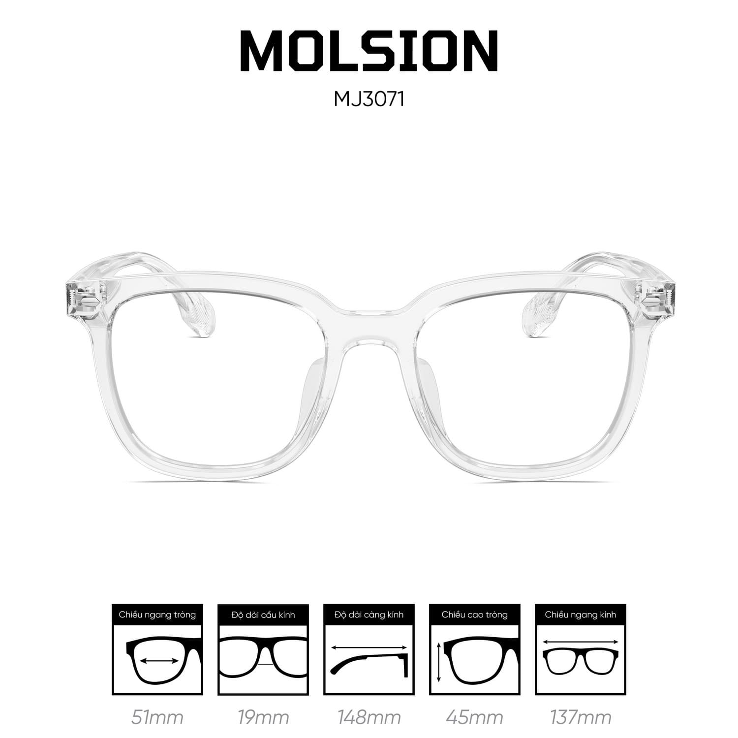 Gọng kính MOLSION MJ3071 - Ảnh 5