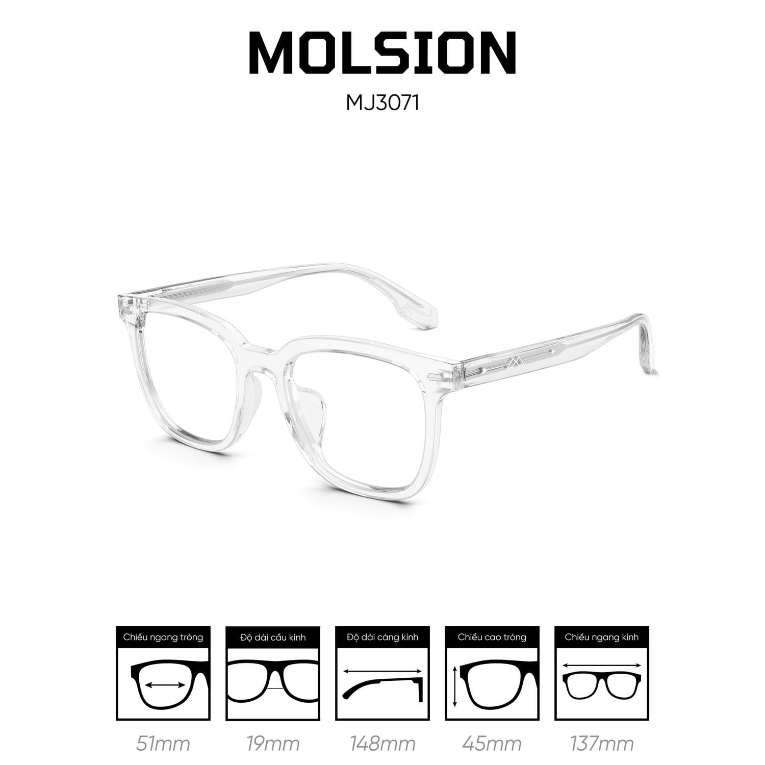 Gọng kính MOLSION MJ3071 - Ảnh 7
