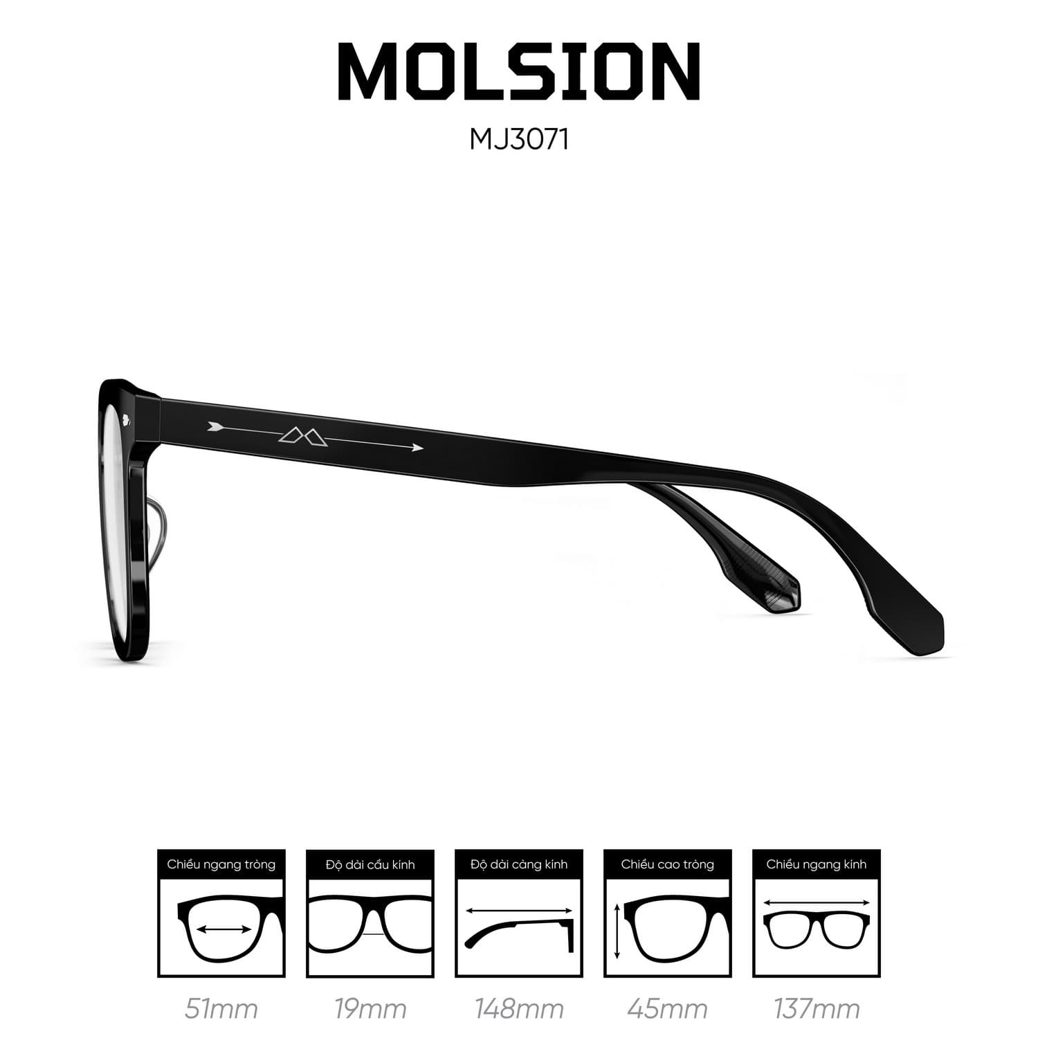 Gọng kính MOLSION MJ3071 - Ảnh 9