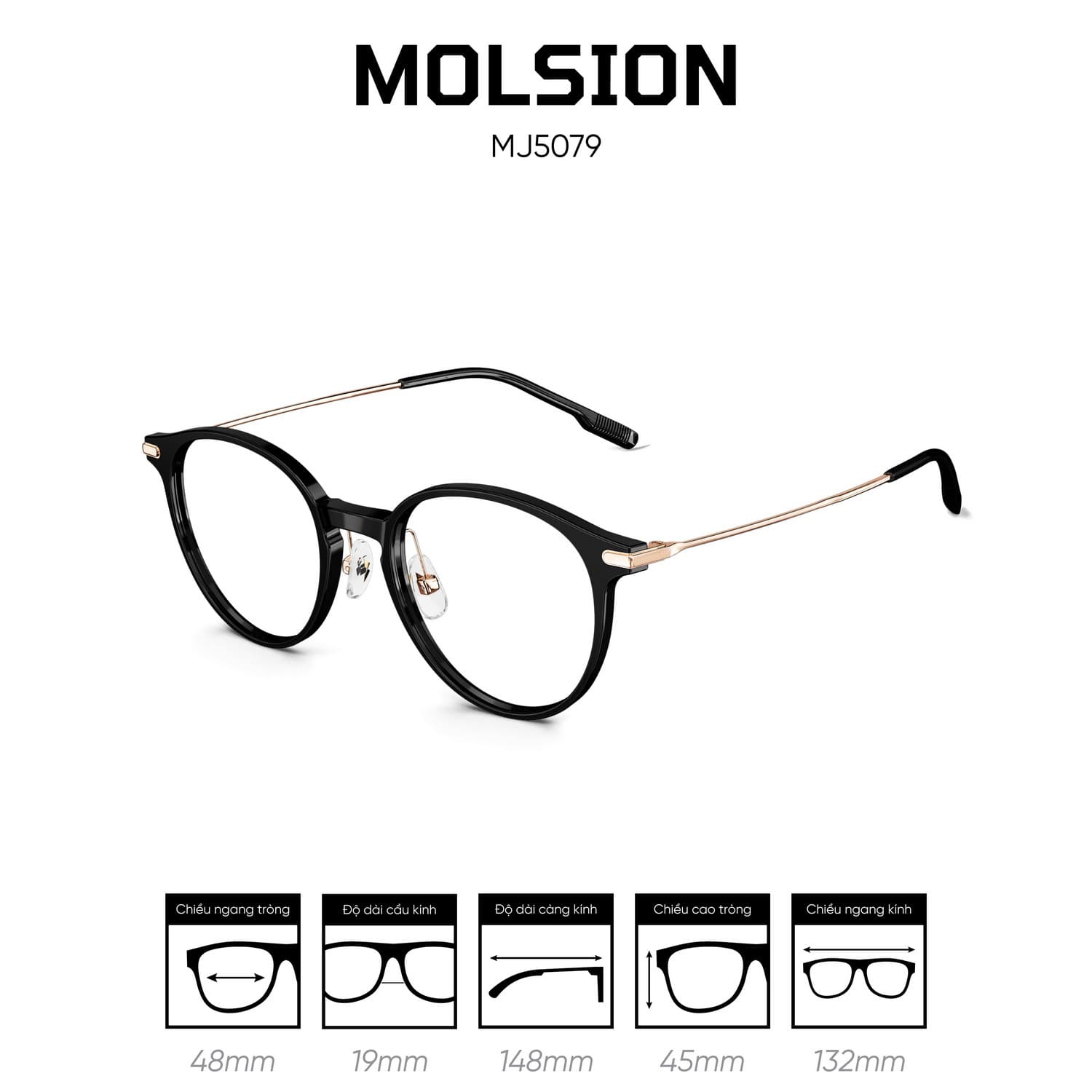 Gọng kính MOLSION MJ5079 - Ảnh 3
