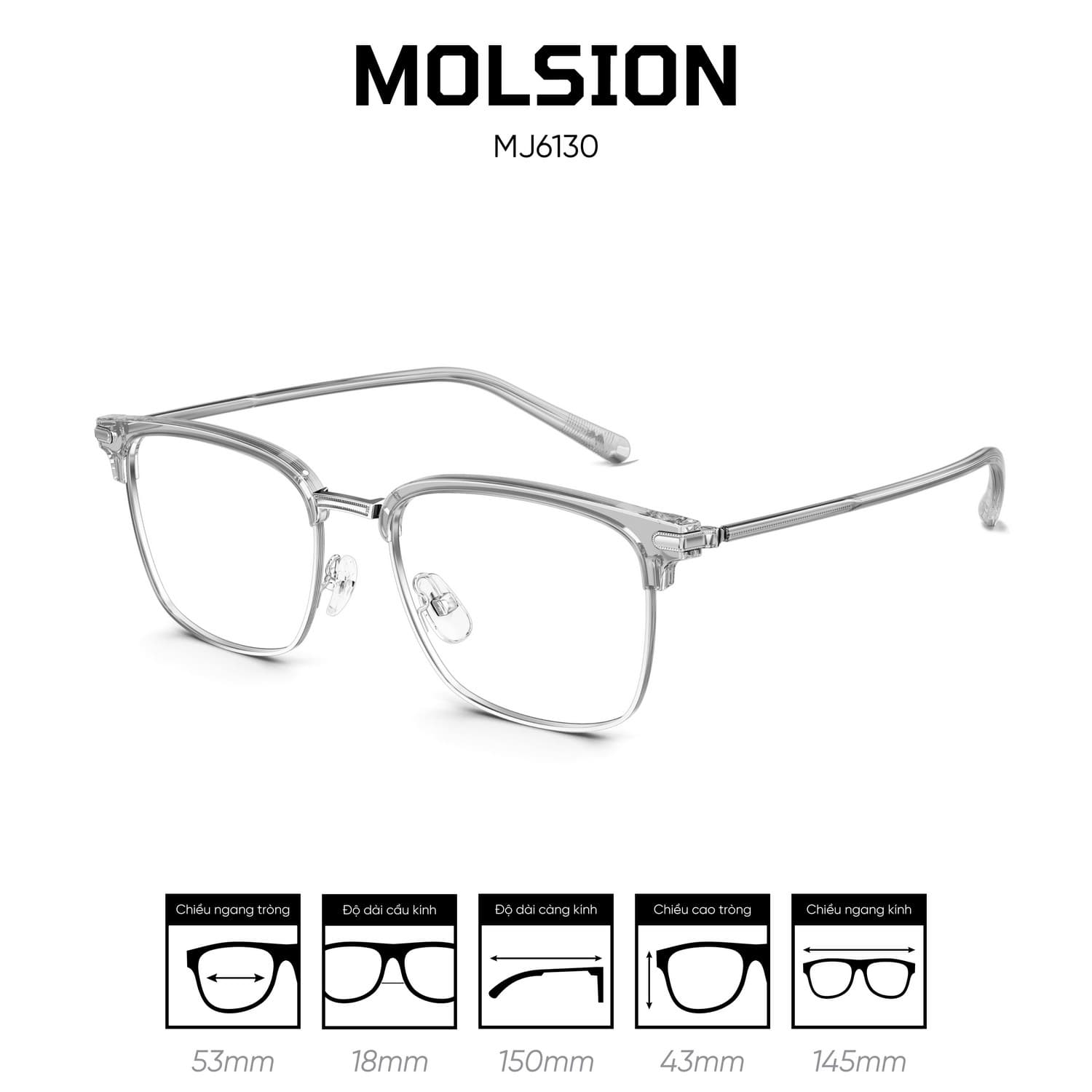 Gọng kính MOLSION MJ6130 - Ảnh 6