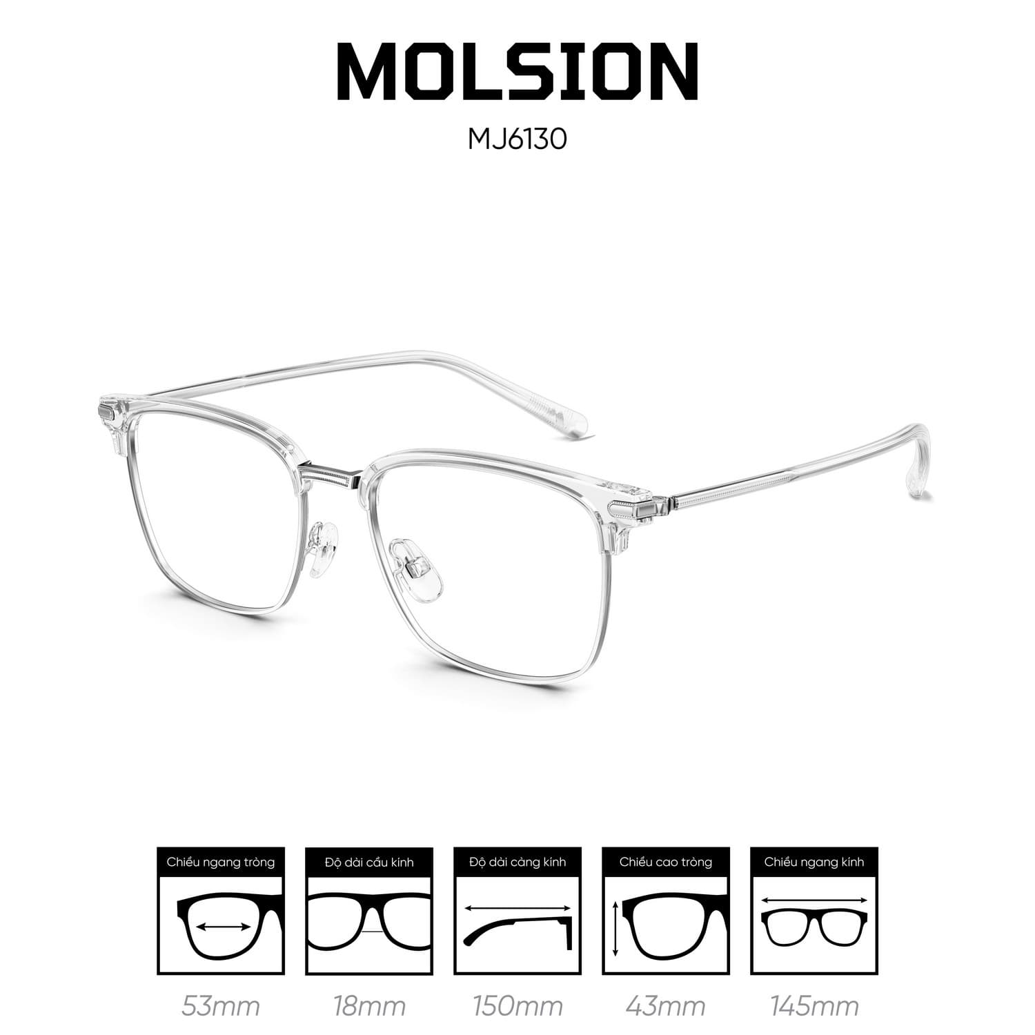 Gọng kính MOLSION MJ6130 - Ảnh 12