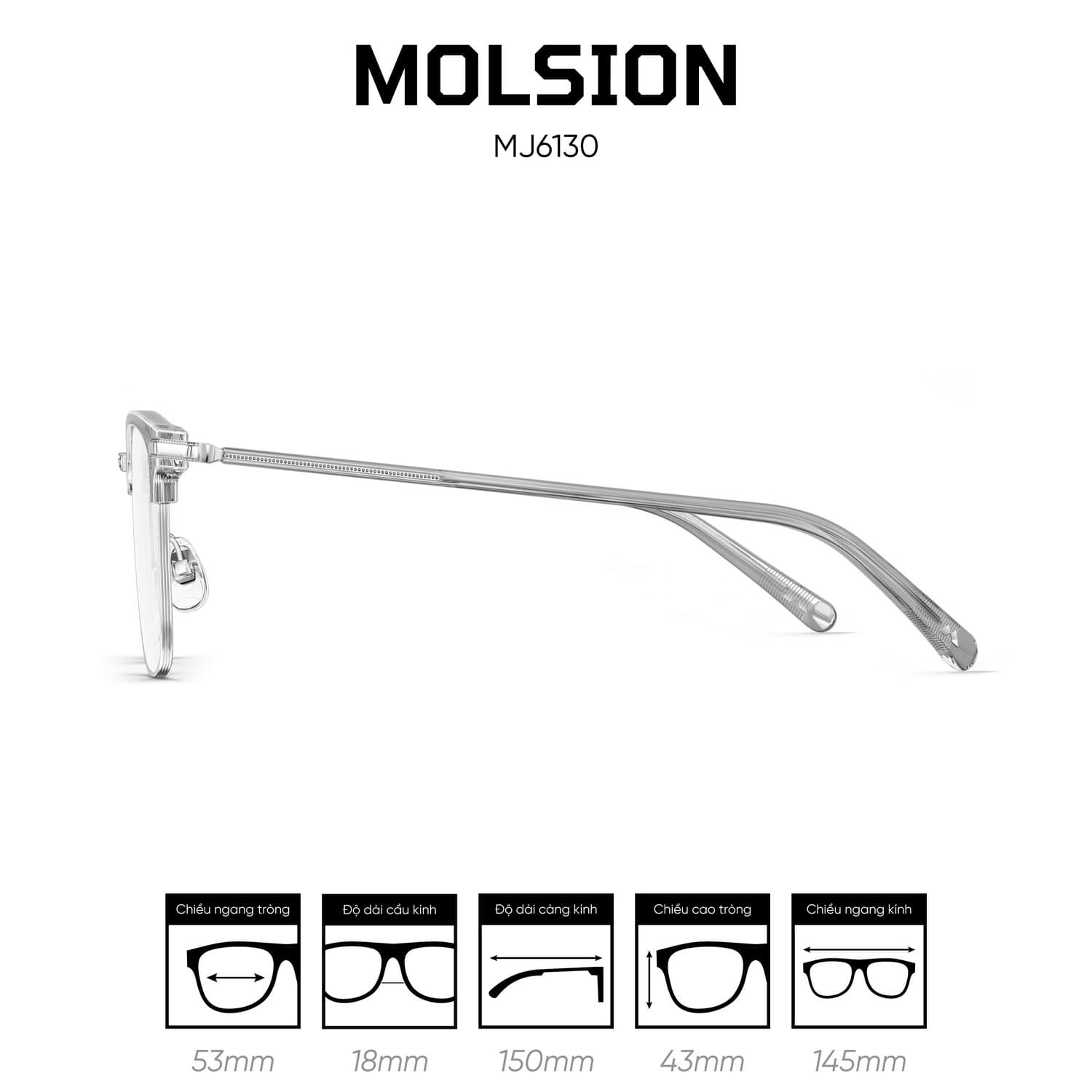 Gọng kính MOLSION MJ6130 - Ảnh 7