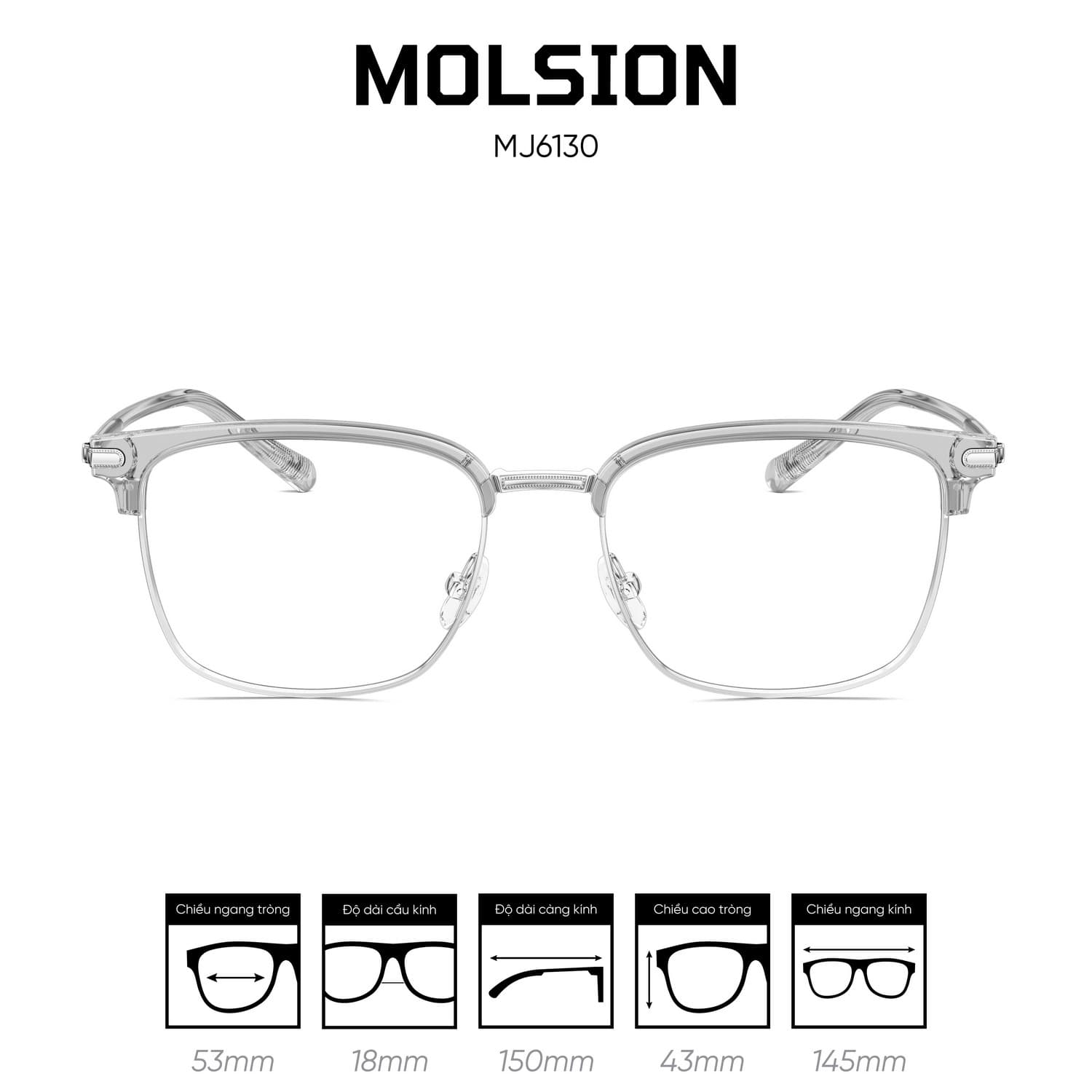 Gọng kính MOLSION MJ6130 - Ảnh 5