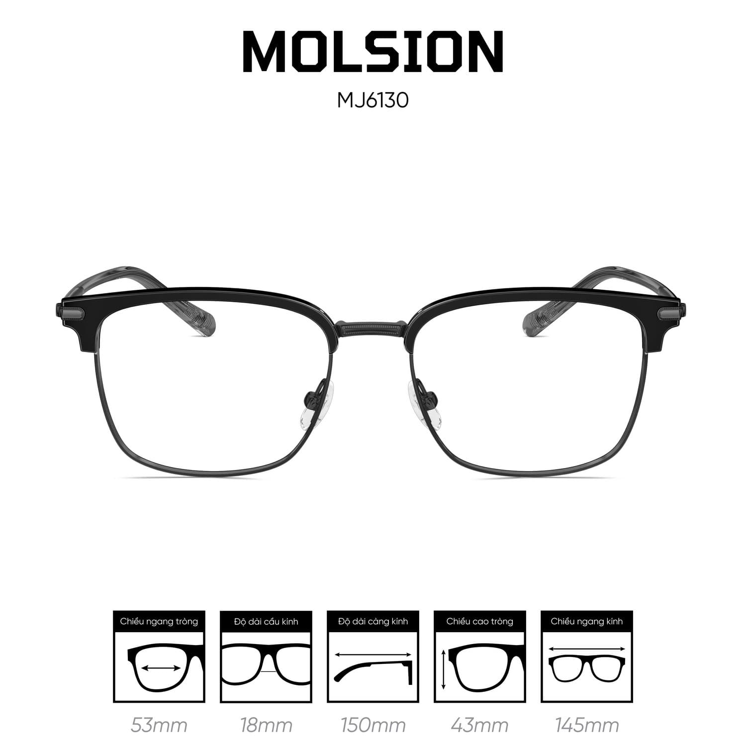Gọng kính MOLSION MJ6130 - Ảnh 2
