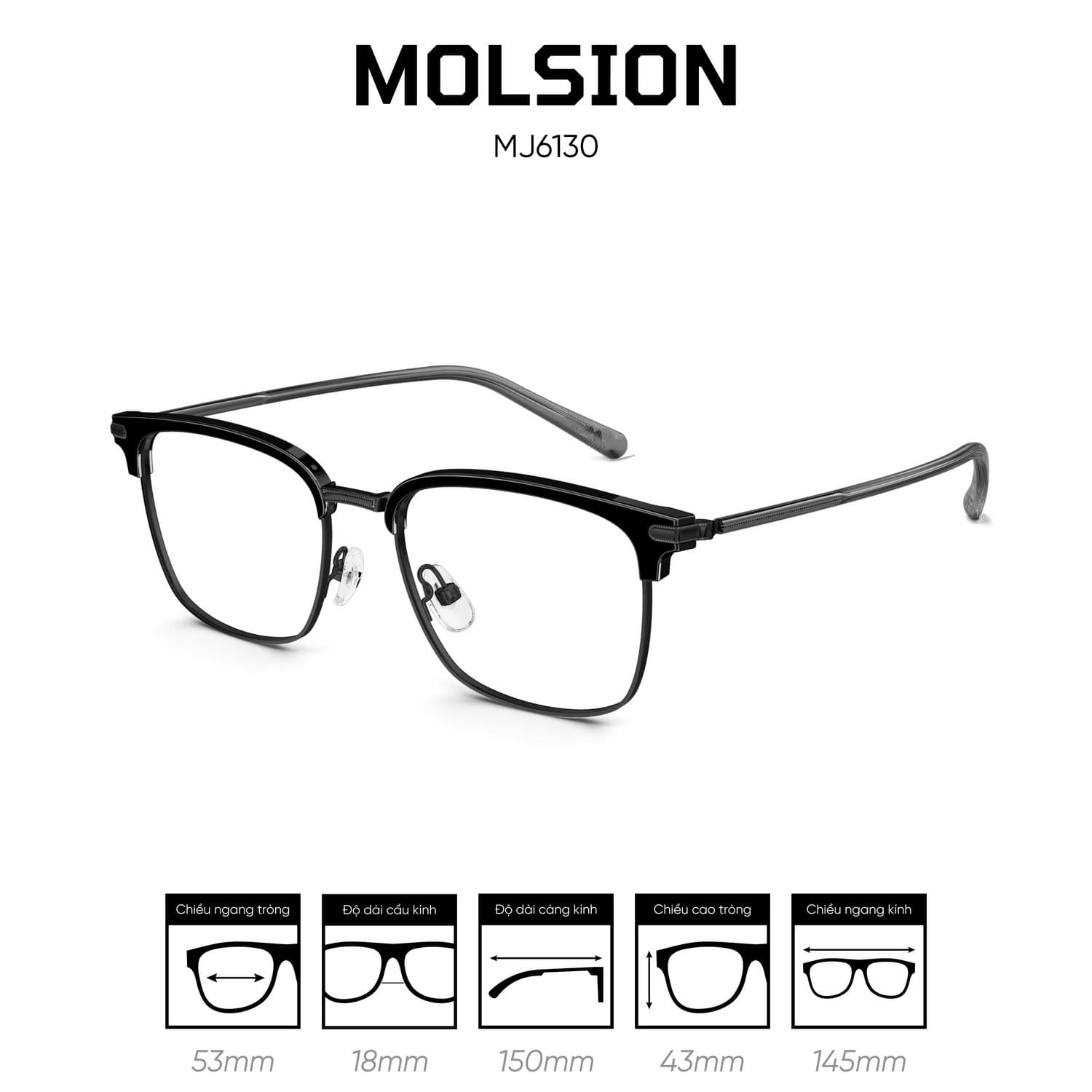 Gọng kính MOLSION MJ6130 - Ảnh 3