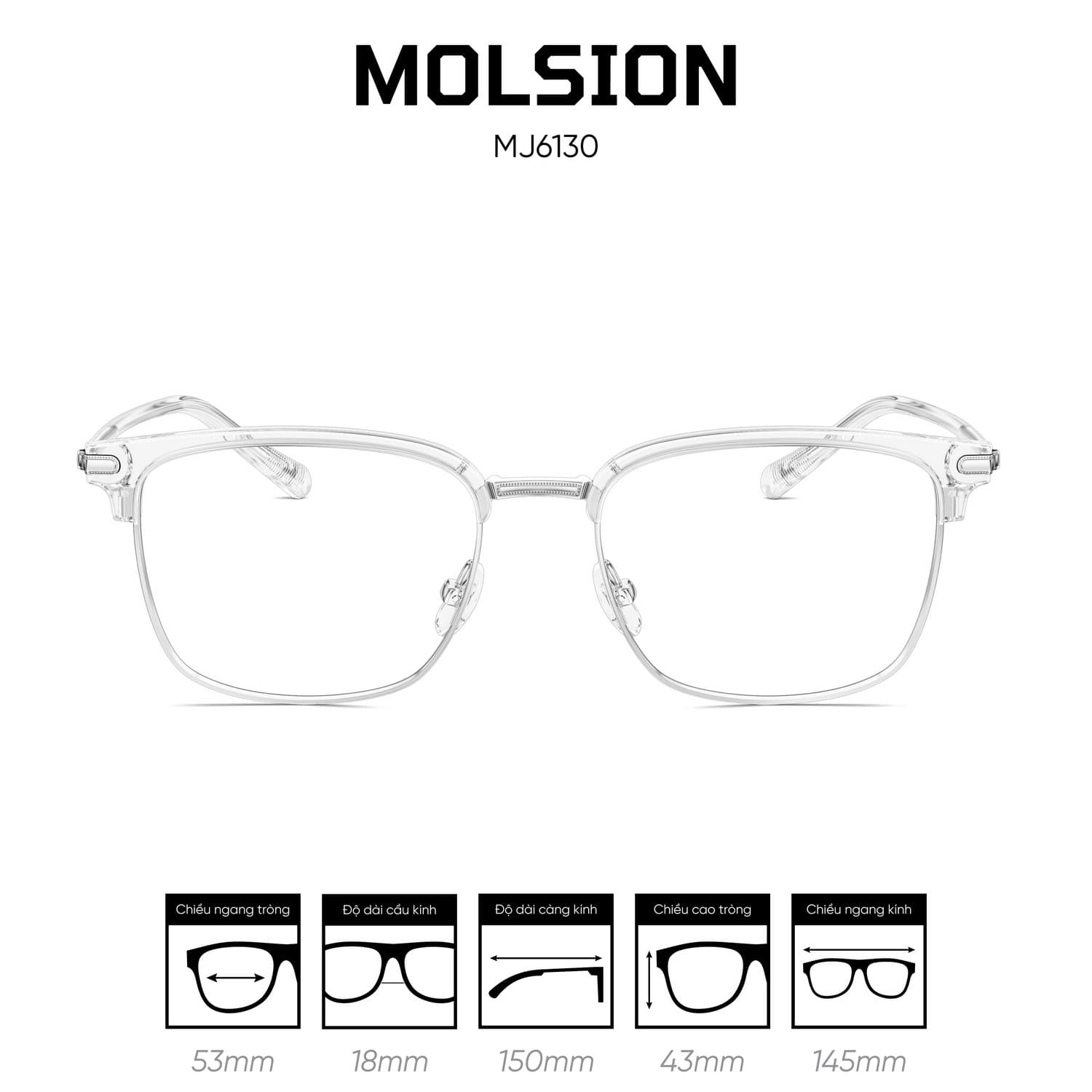 Gọng kính MOLSION MJ6130 - Ảnh 11