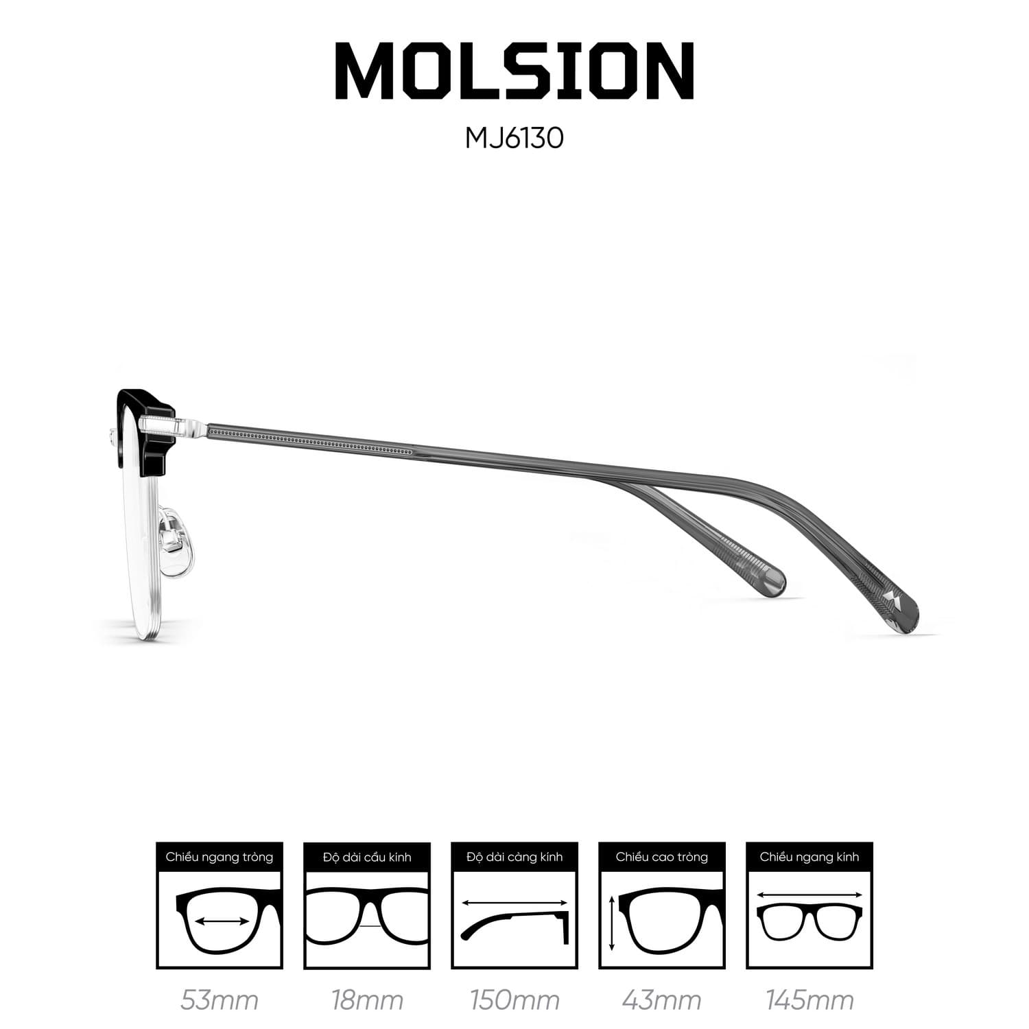 Gọng kính MOLSION MJ6130 - Ảnh 16