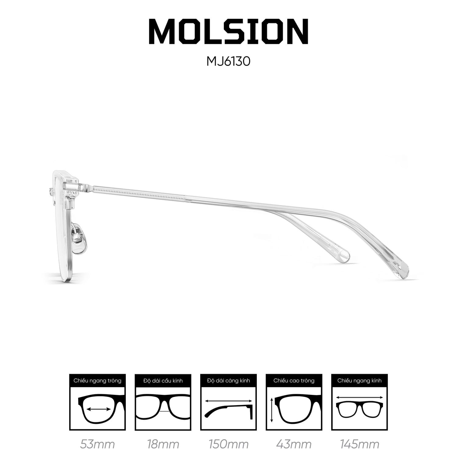 Gọng kính MOLSION MJ6130 - Ảnh 13