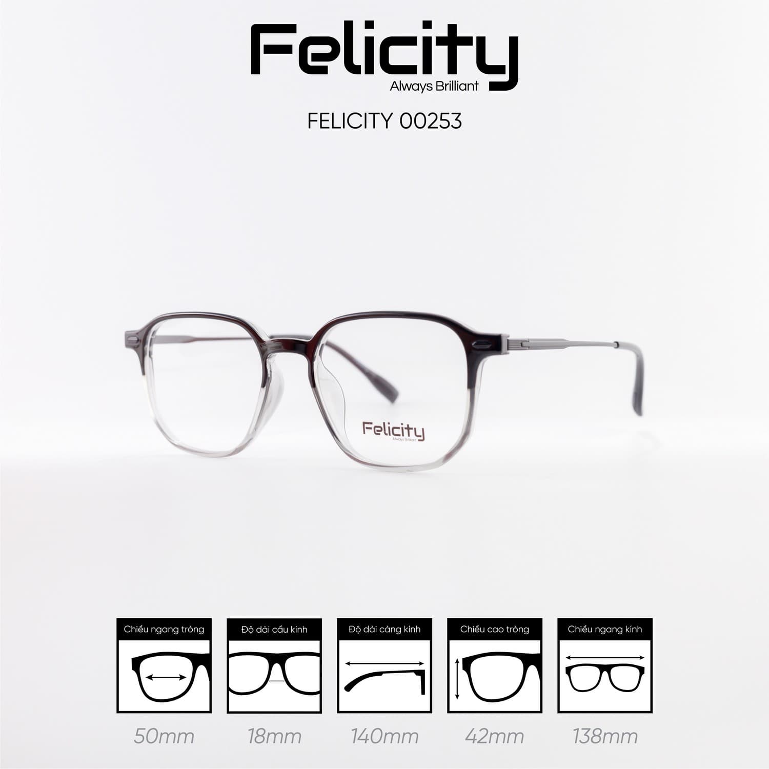 Gọng kính FELICITY 00253 - Ảnh 5