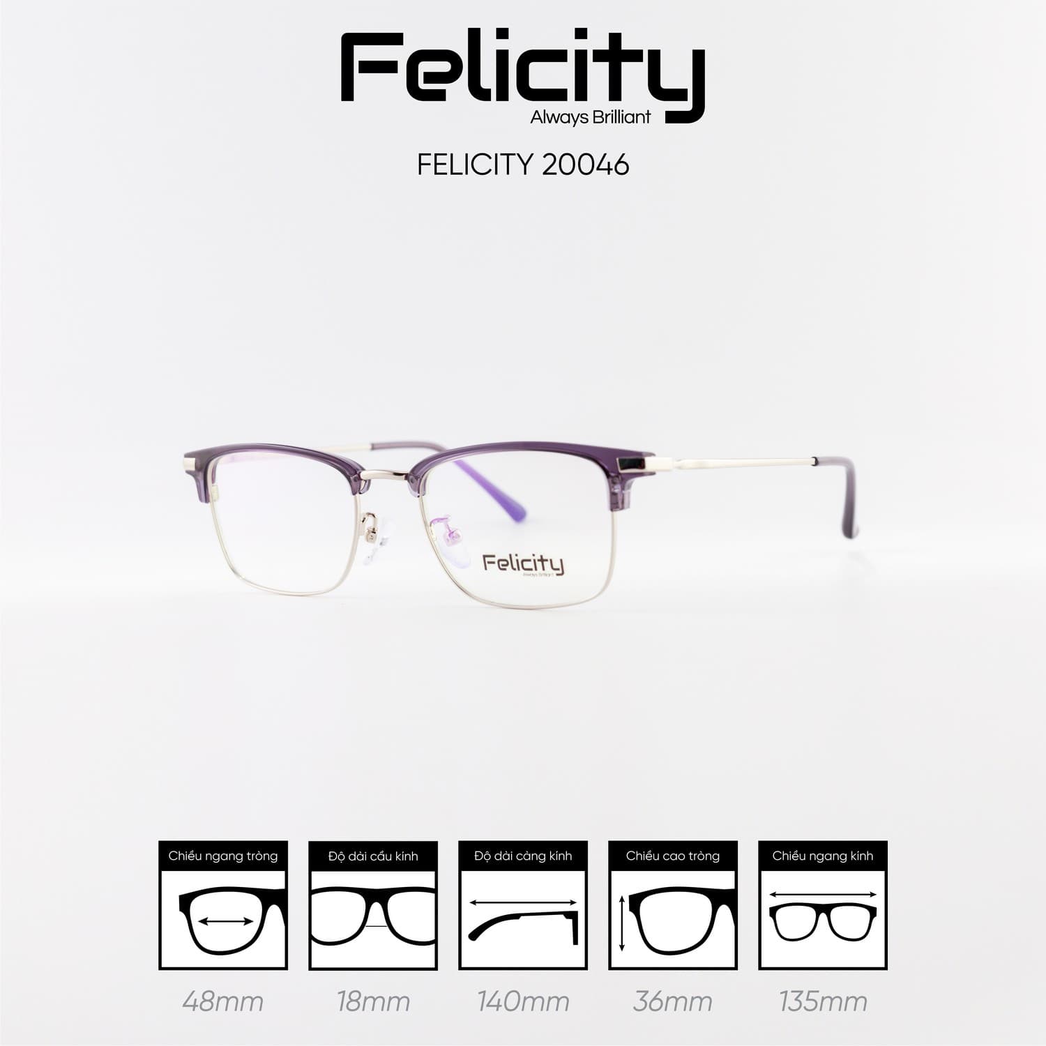 Gọng kính FELICITY 20046 - Ảnh 9
