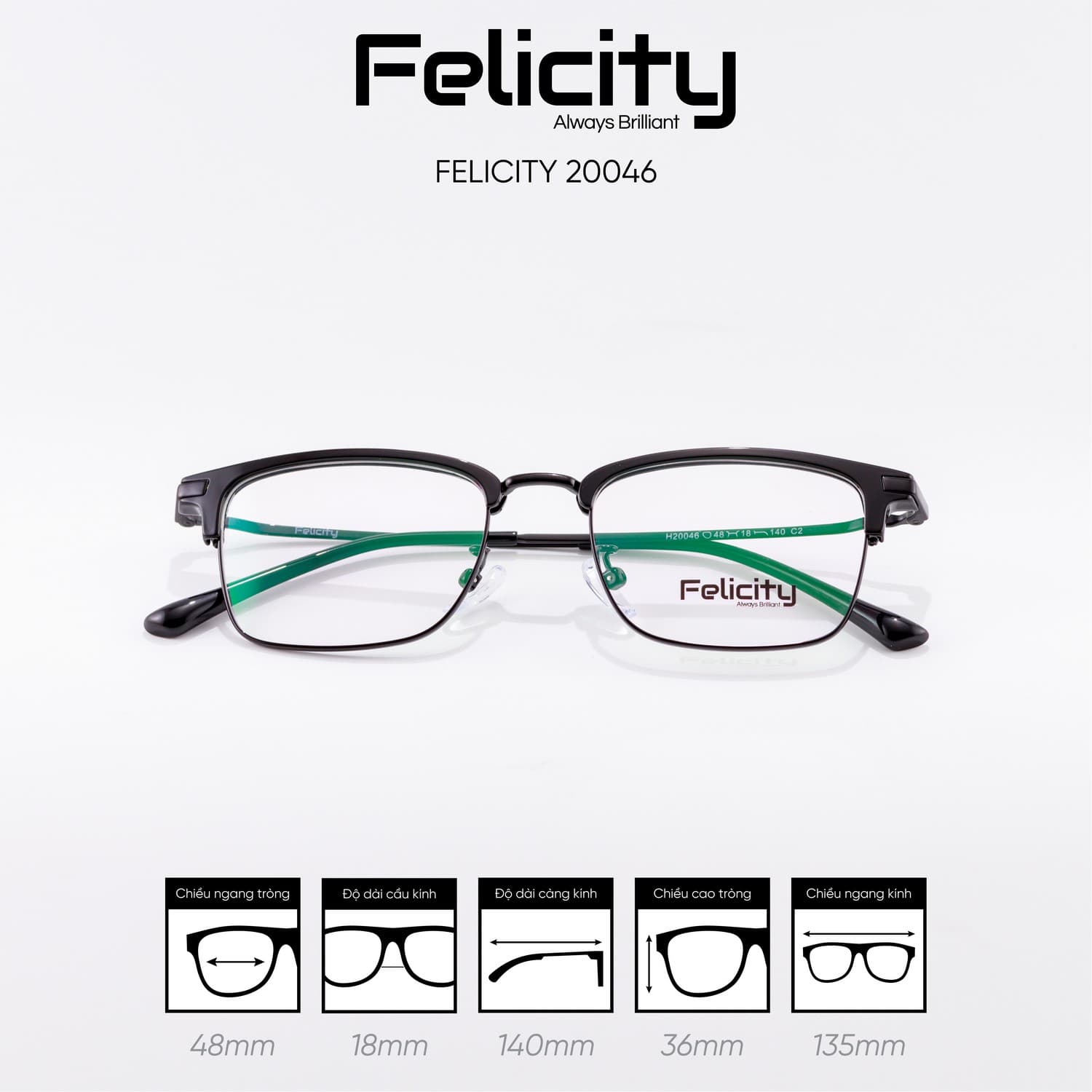 Gọng kính FELICITY 20046 - Ảnh 4