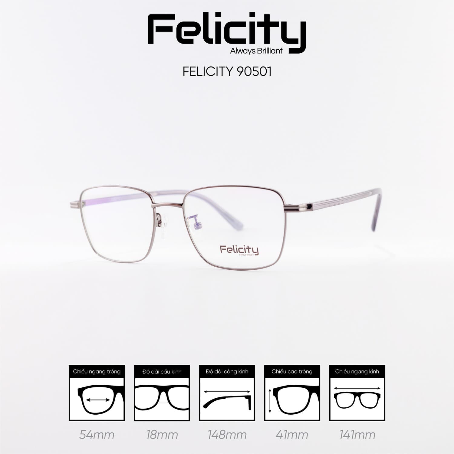 Gọng kính FELICITY 90501 - Ảnh 6