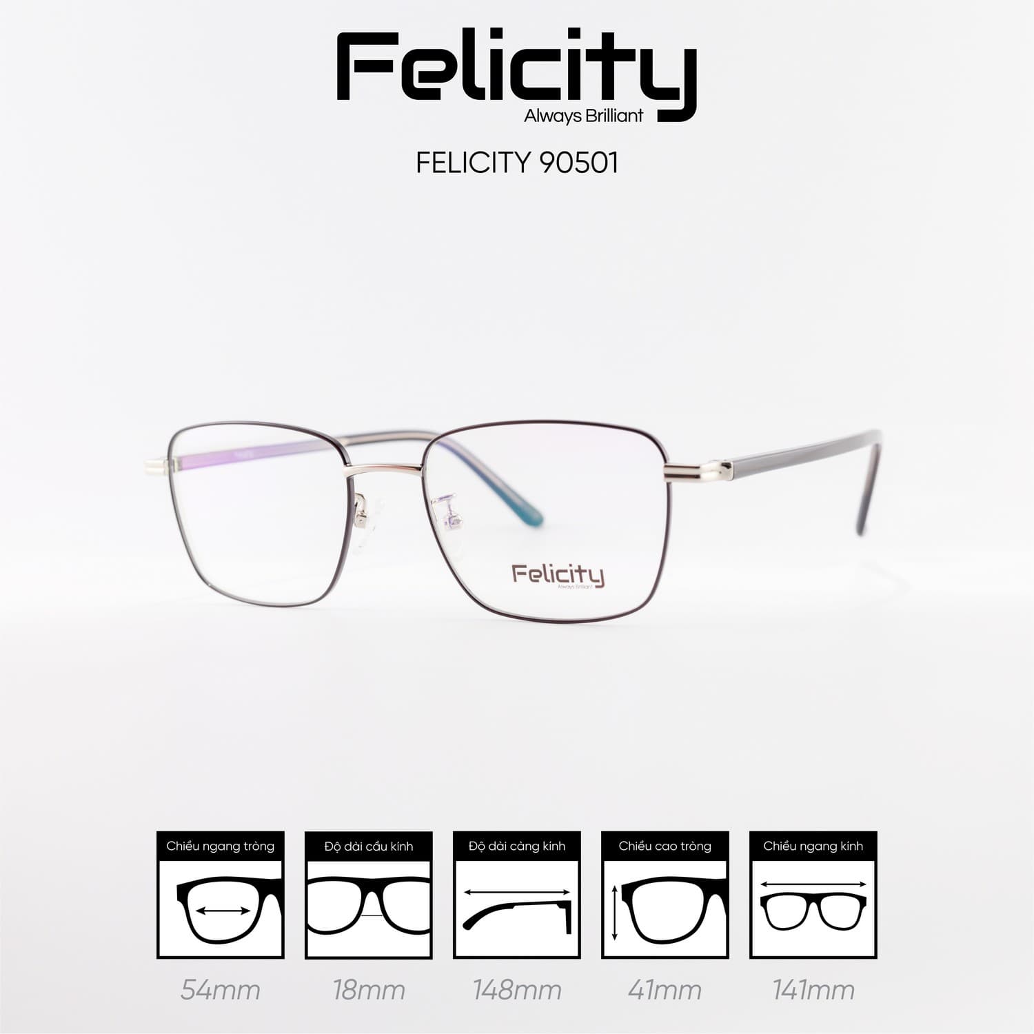 Gọng kính FELICITY 90501 - Ảnh 5