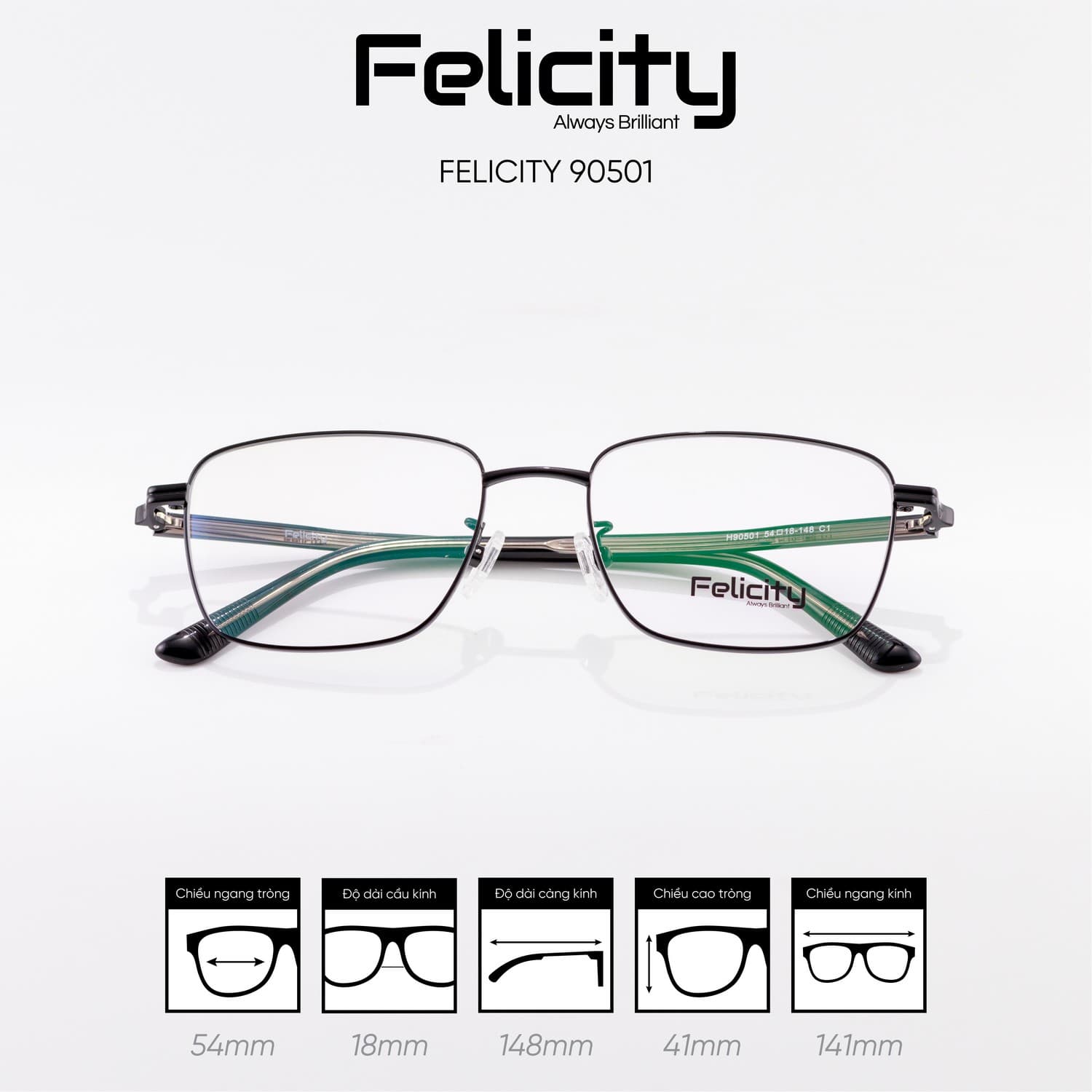 Gọng kính FELICITY 90501 - Ảnh 2