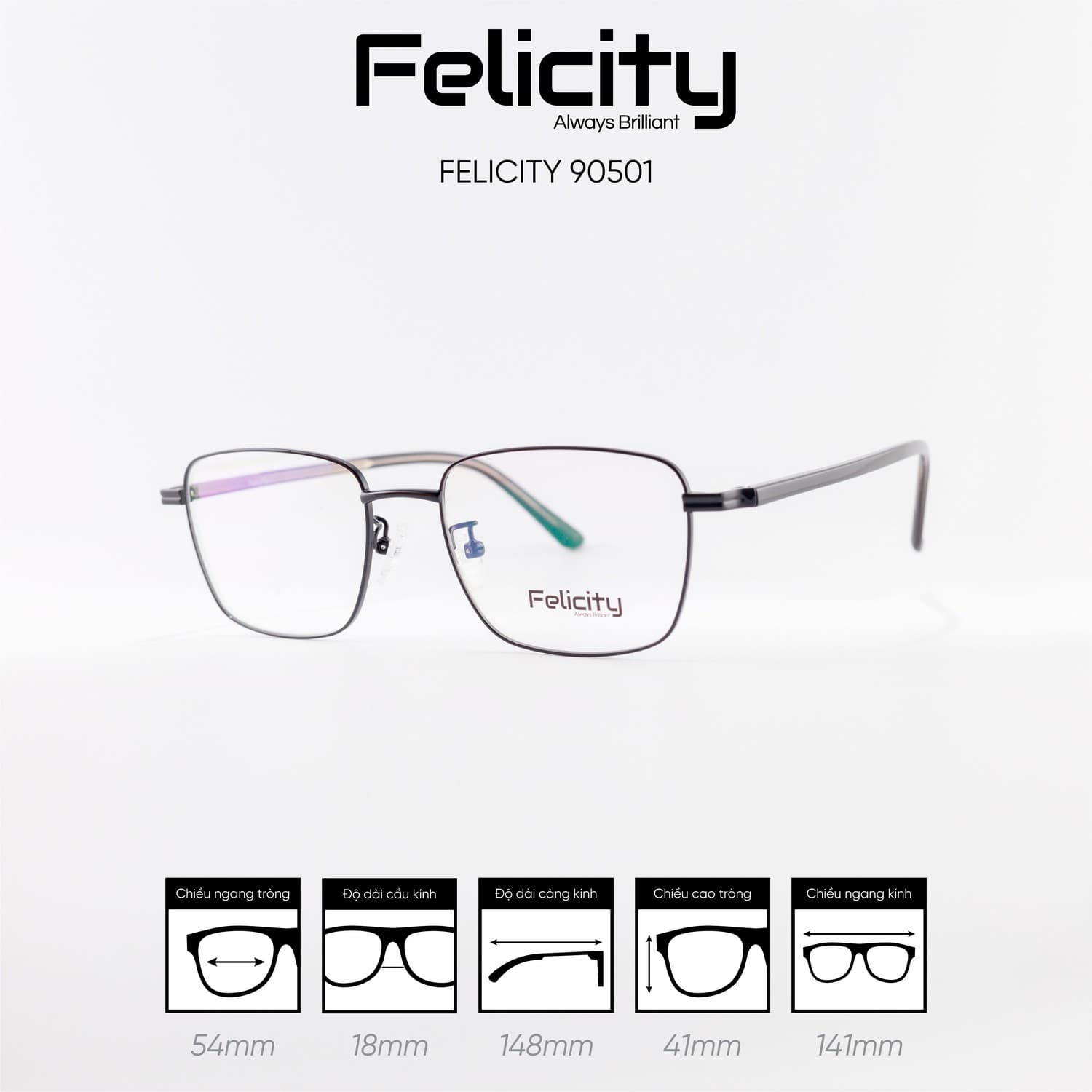 Gọng kính FELICITY 90501 - Ảnh 4