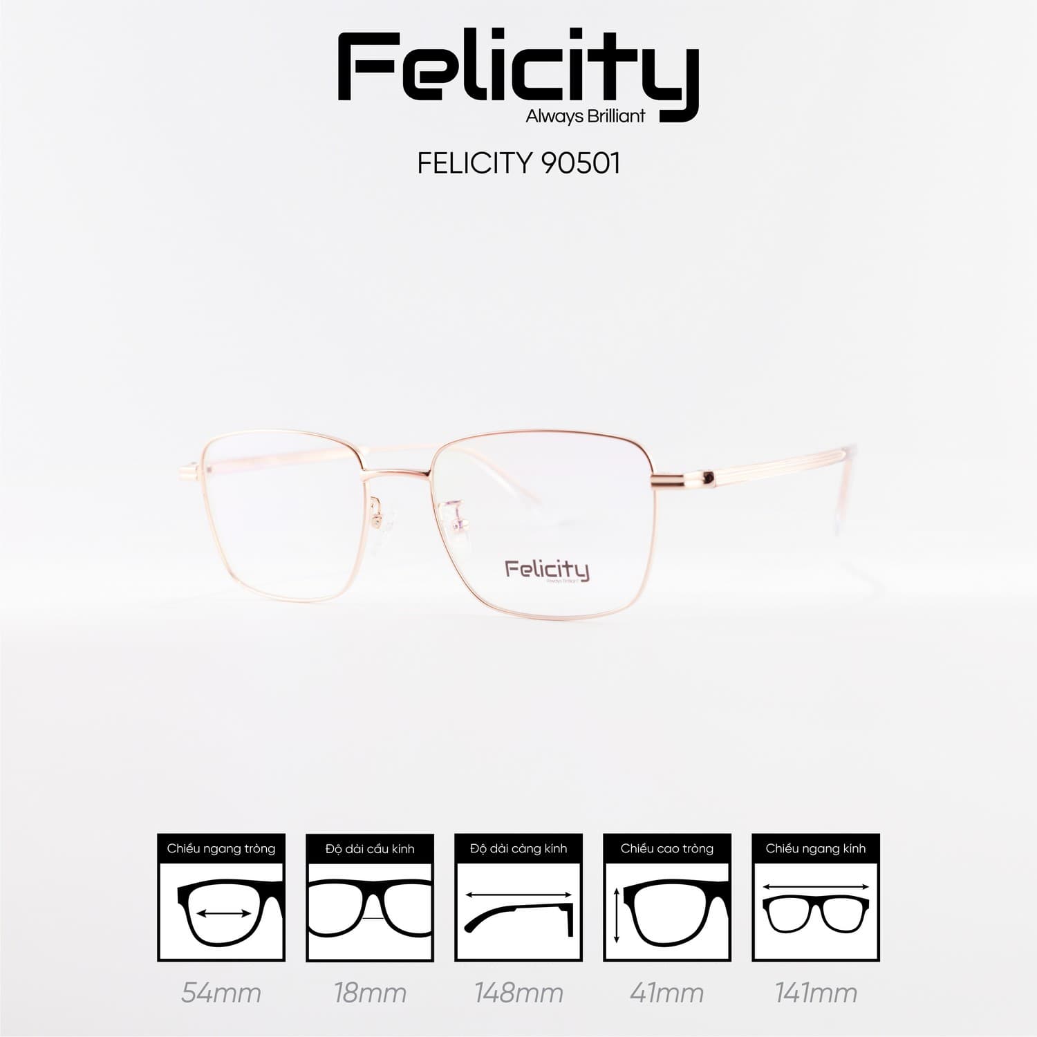 Gọng kính FELICITY 90501 - Ảnh 7