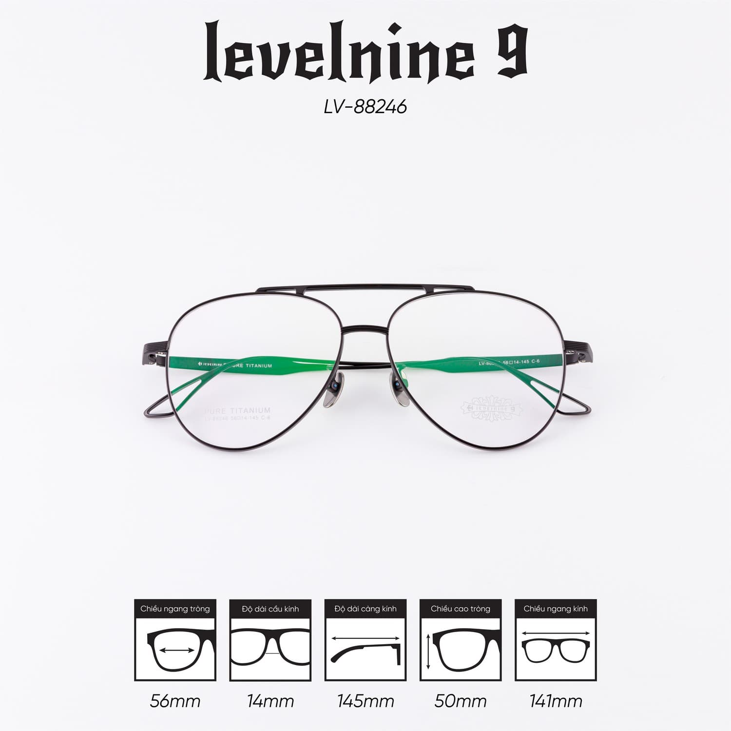 Gọng kính LEVELNINE LV-88246 - Ảnh 5
