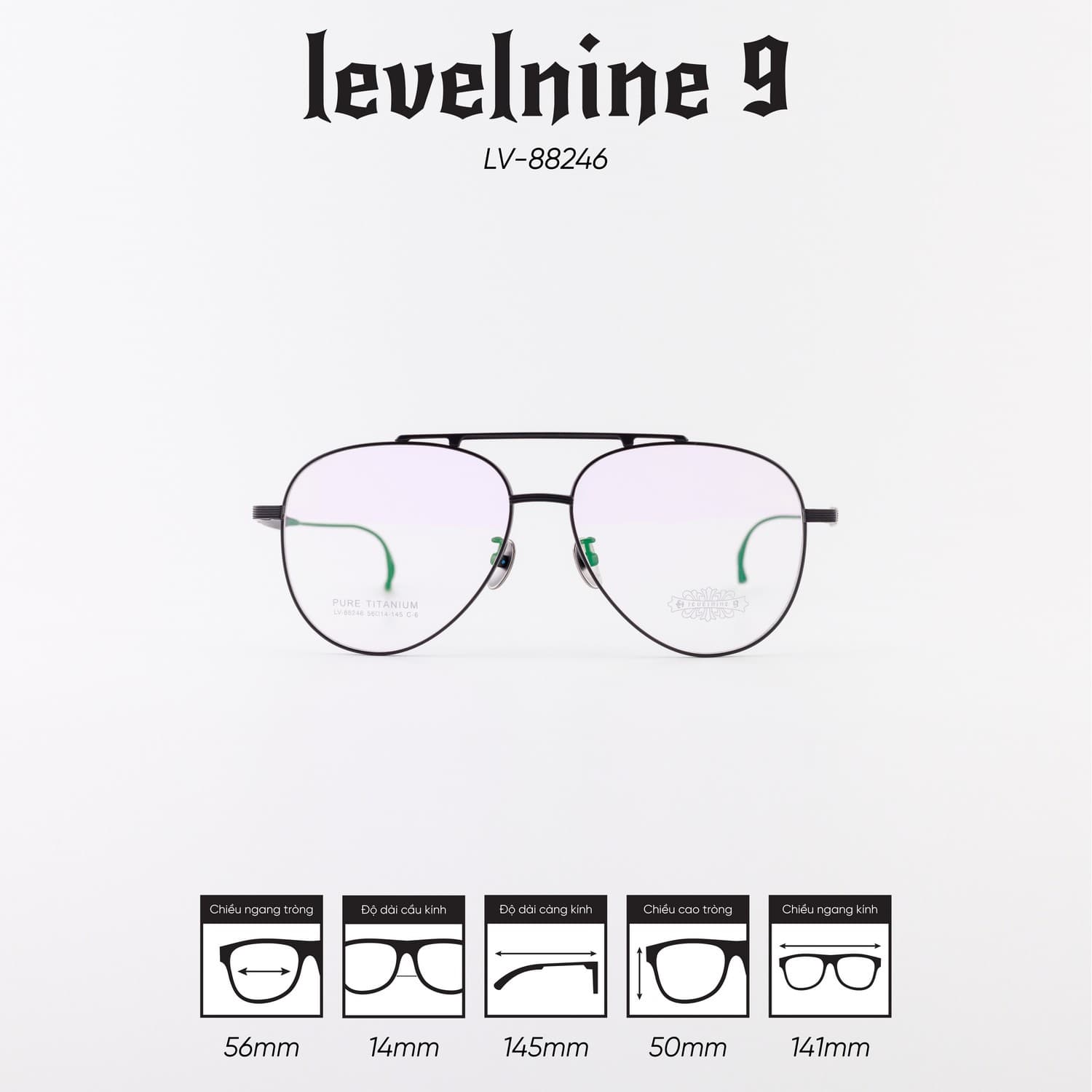 Gọng kính LEVELNINE LV-88246 - Ảnh 1