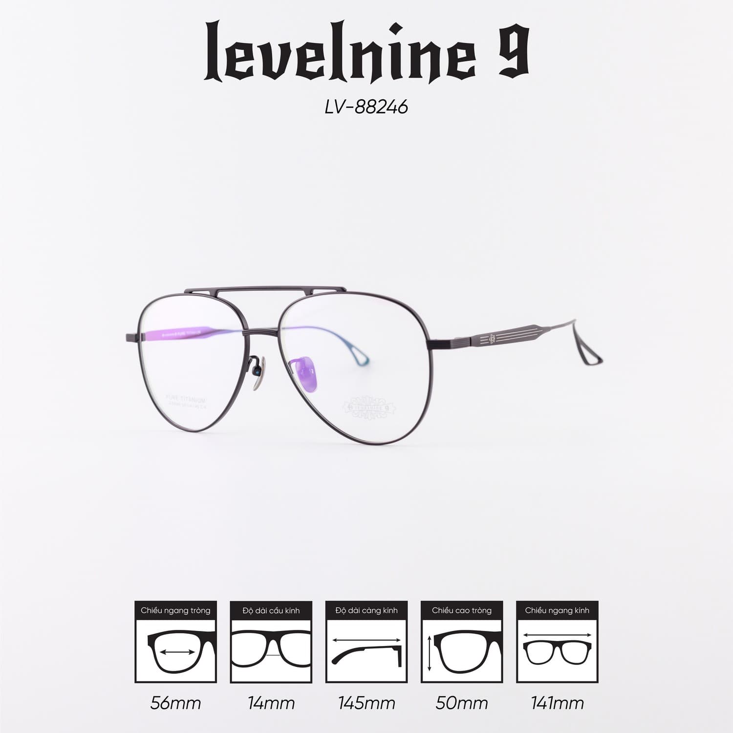 Gọng kính LEVELNINE LV-88246 - Ảnh 3