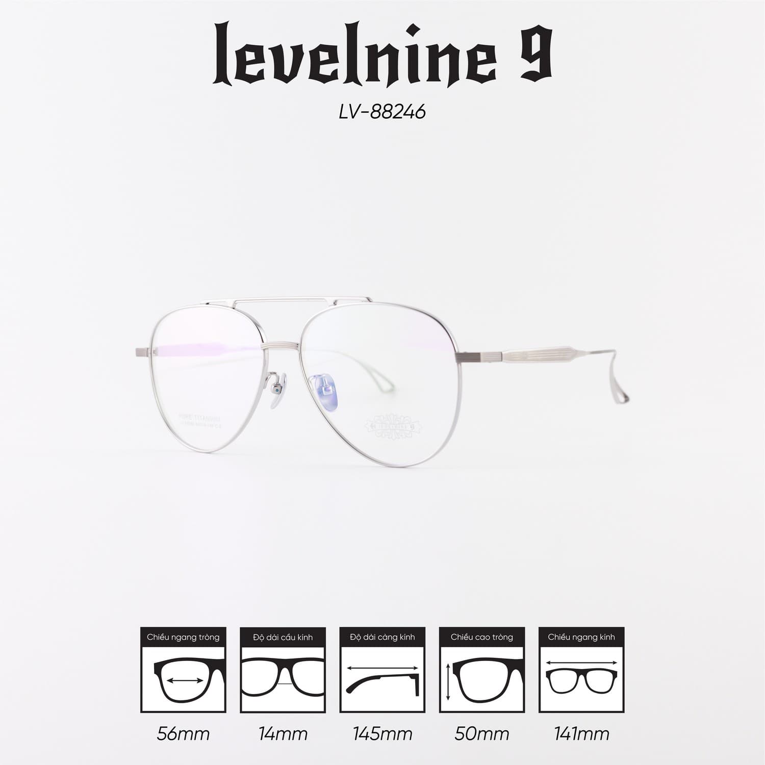 Gọng kính LEVELNINE LV-88246 - Ảnh 2