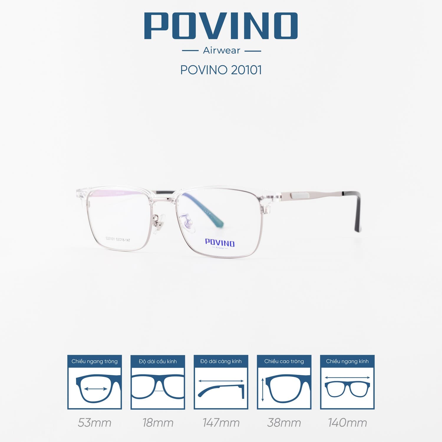 Gọng kính POVINO PO20101 - Ảnh 10