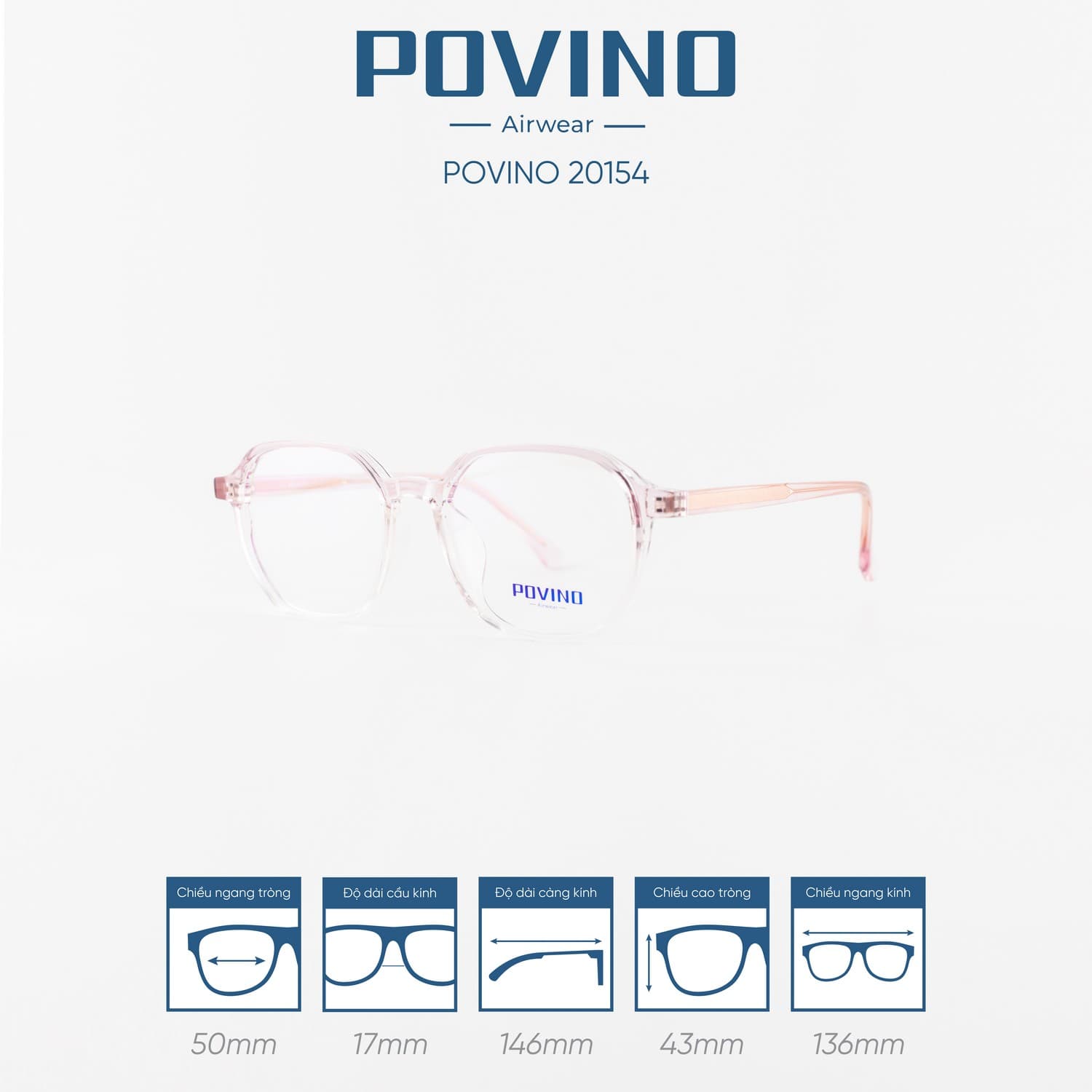 Gọng kính POVINO PO20154 - Ảnh 9