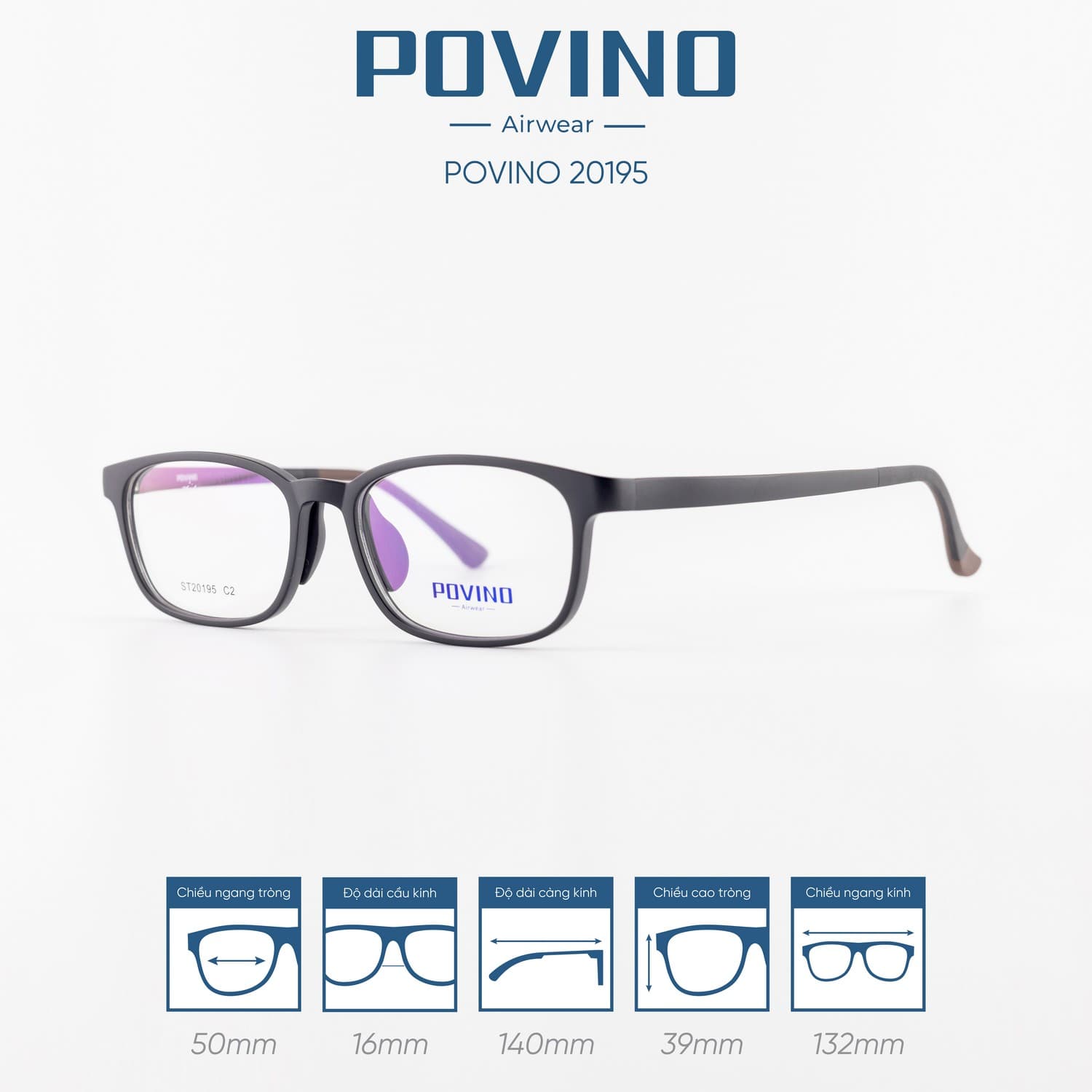 Gọng kính POVINO PO20195 - Ảnh 9