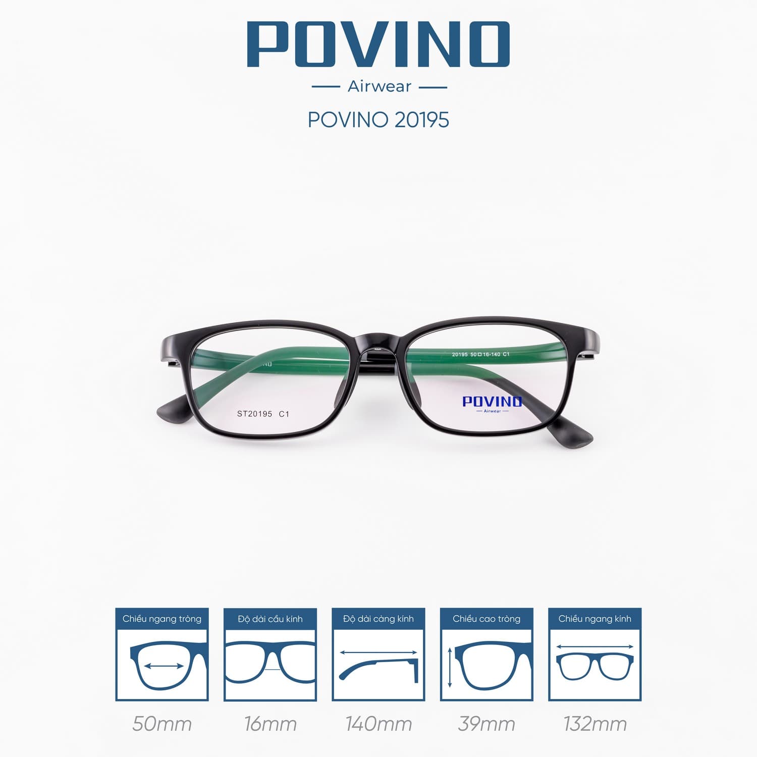Gọng kính POVINO PO20195 - Ảnh 8