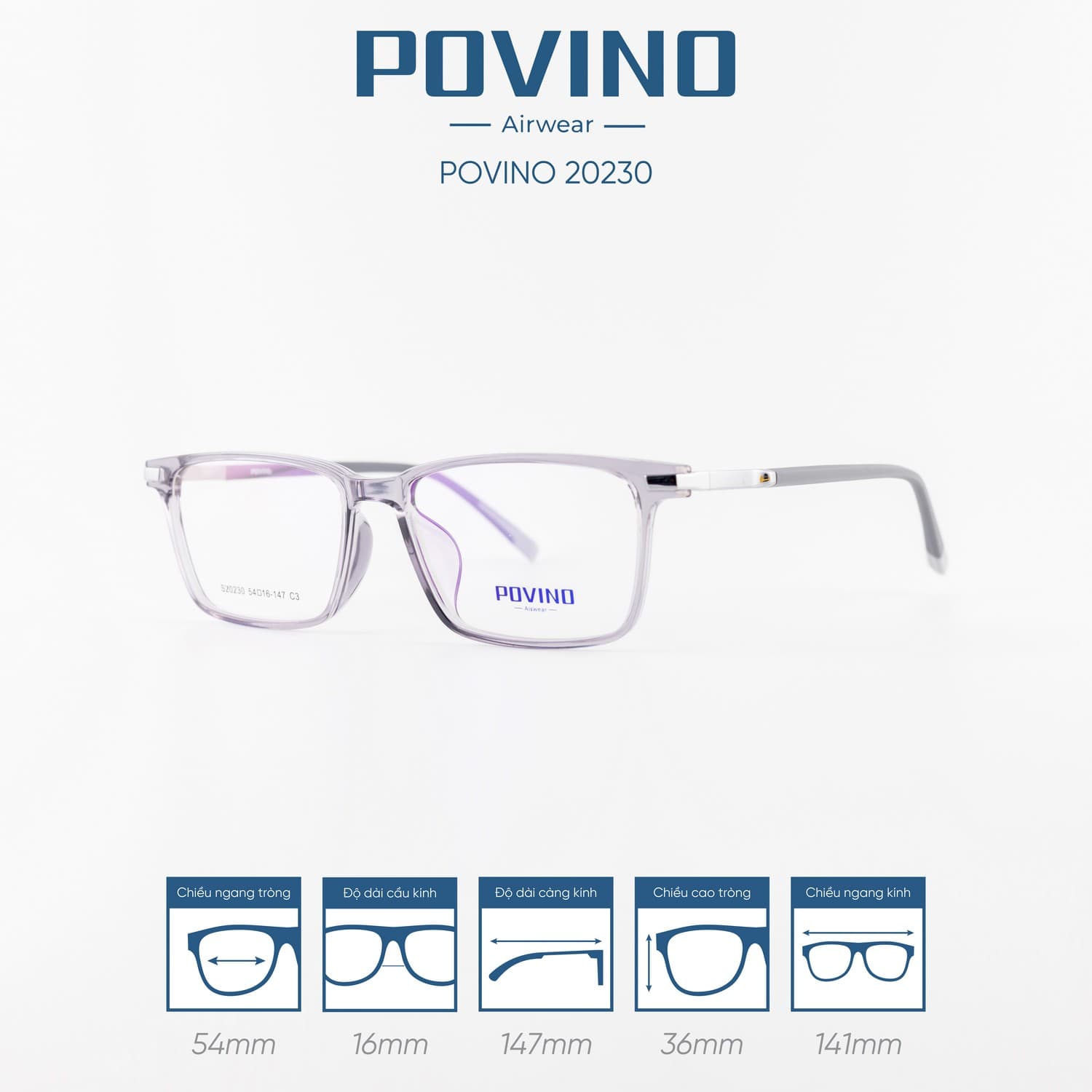 Gọng kính POVINO PO20230 - Ảnh 9