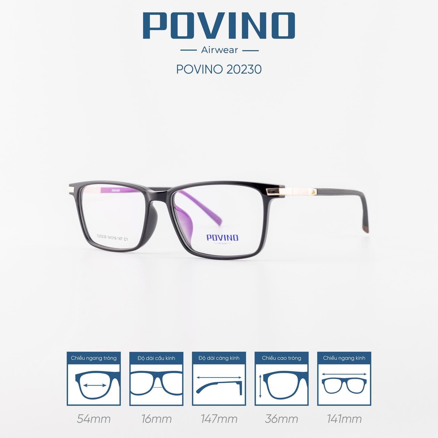 Gọng kính POVINO PO20230 - Ảnh 7