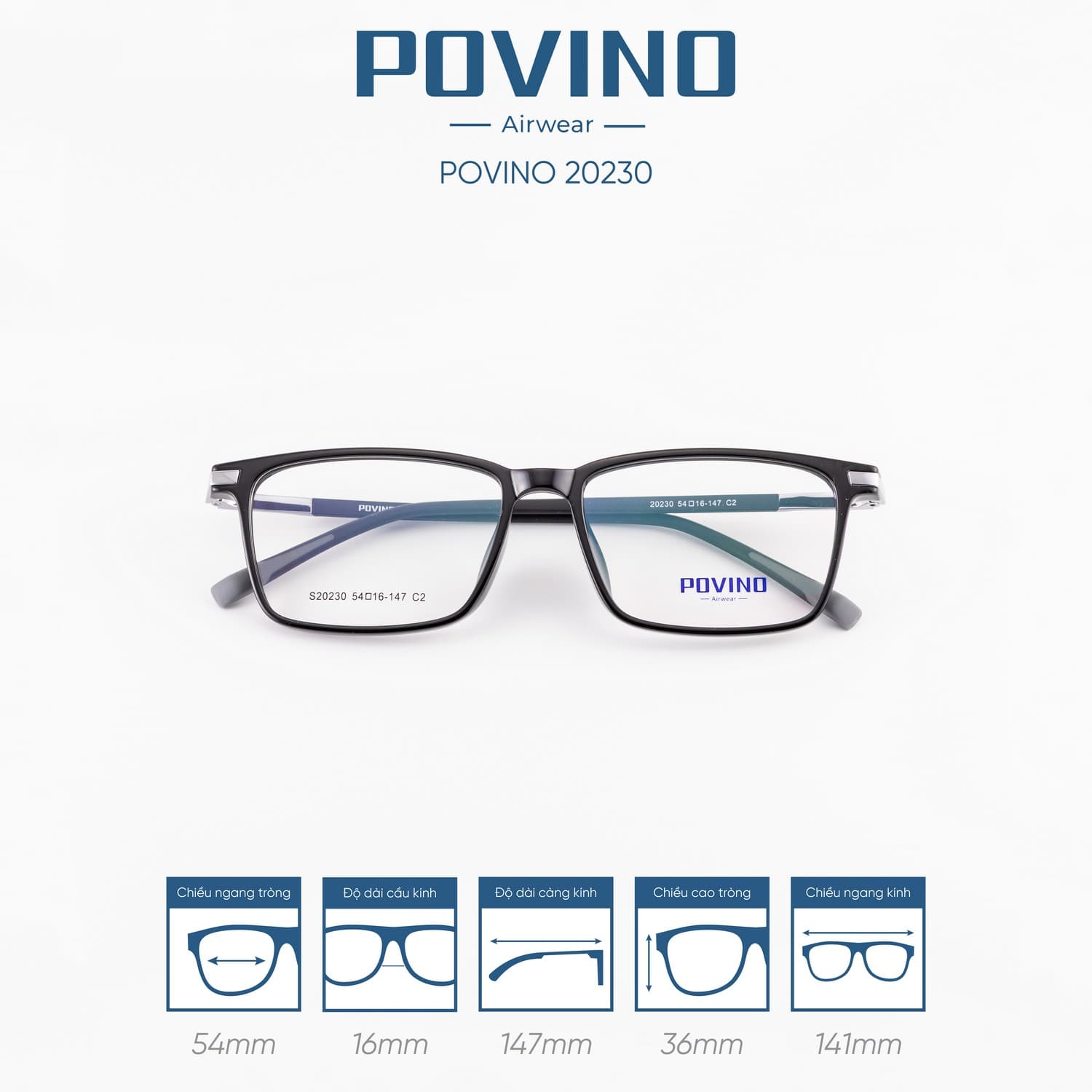 Gọng kính POVINO PO20230 - Ảnh 6