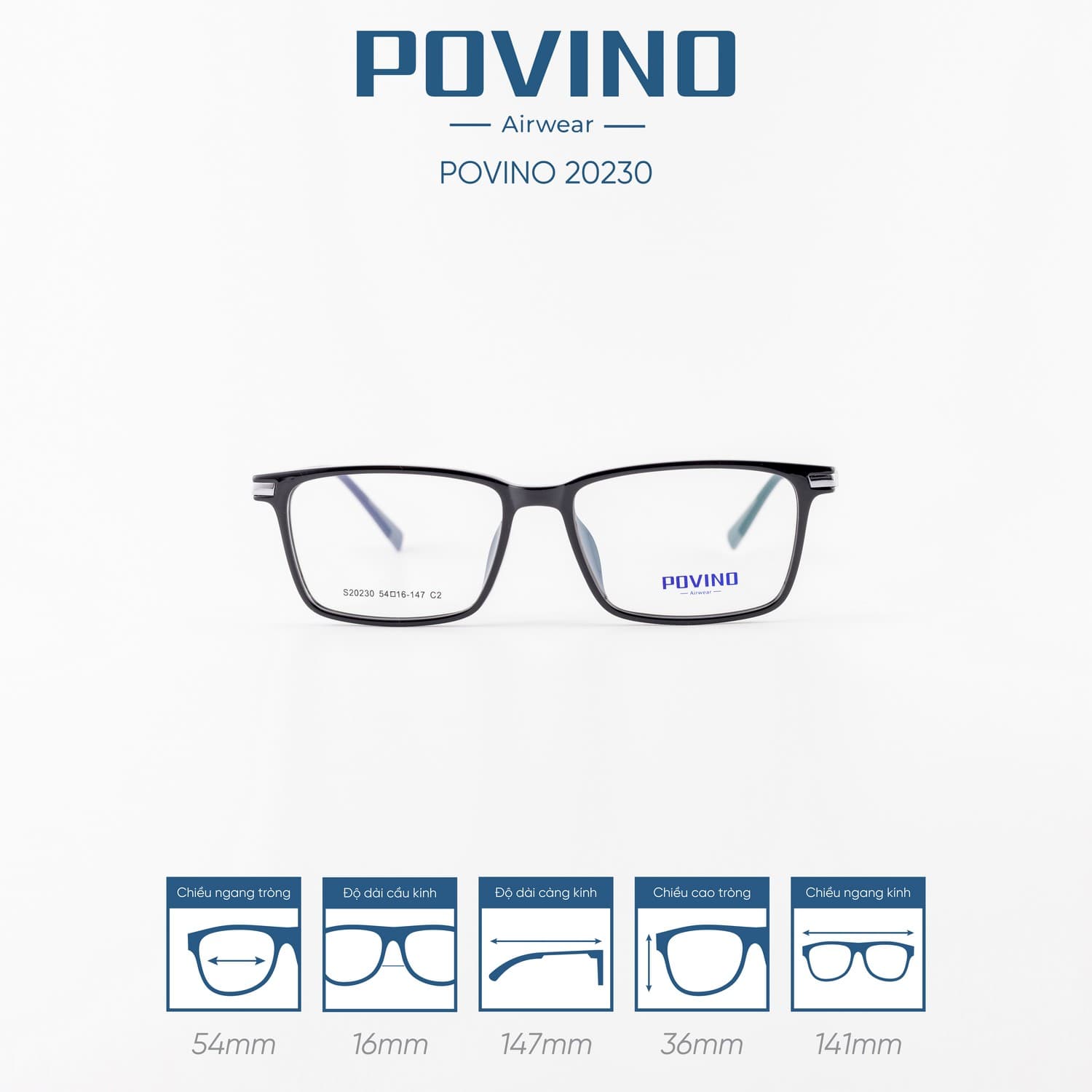 Gọng kính POVINO PO20230 - Ảnh 1