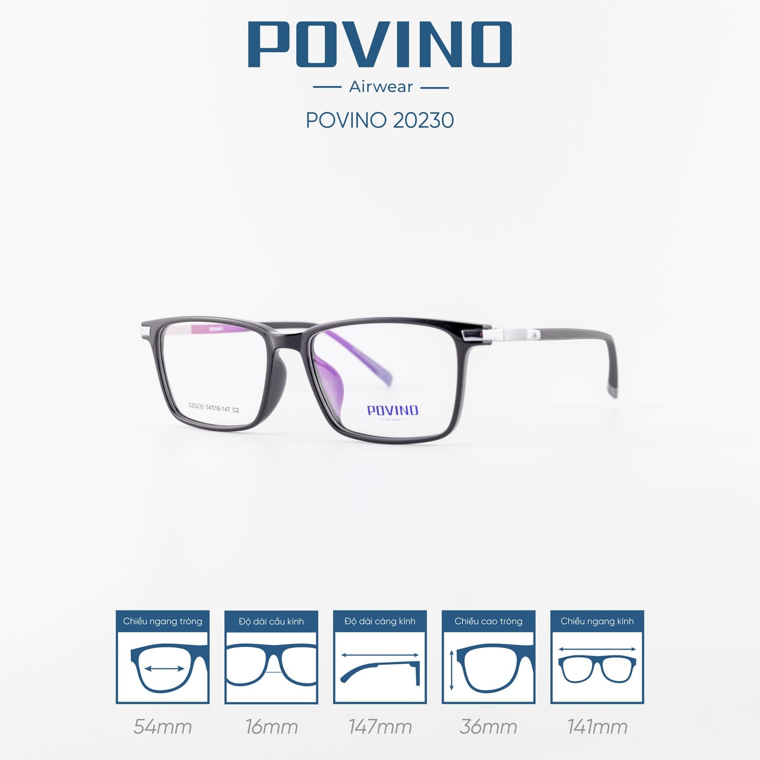 Gọng kính POVINO PO20230 - Ảnh 10