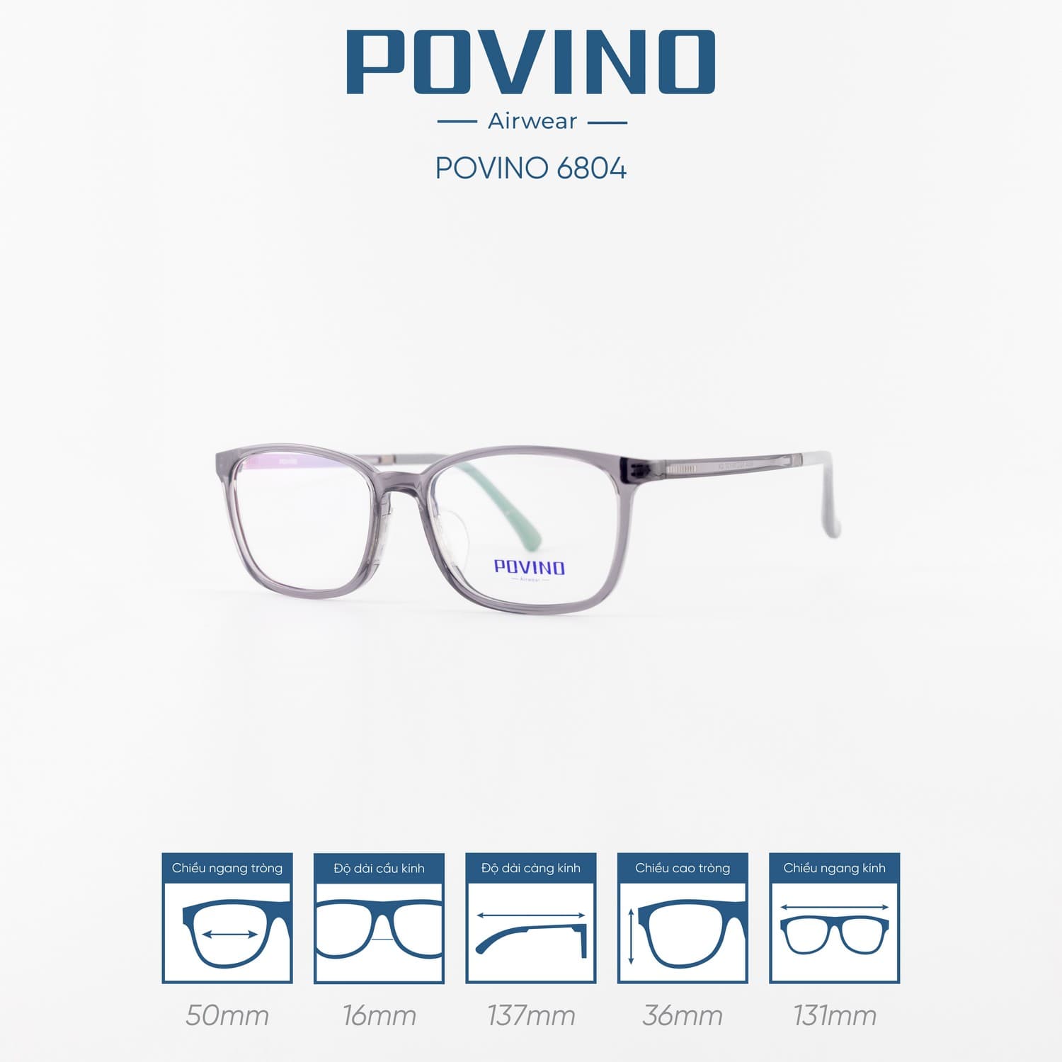Gọng kính POVINO PO6804 - Ảnh 10