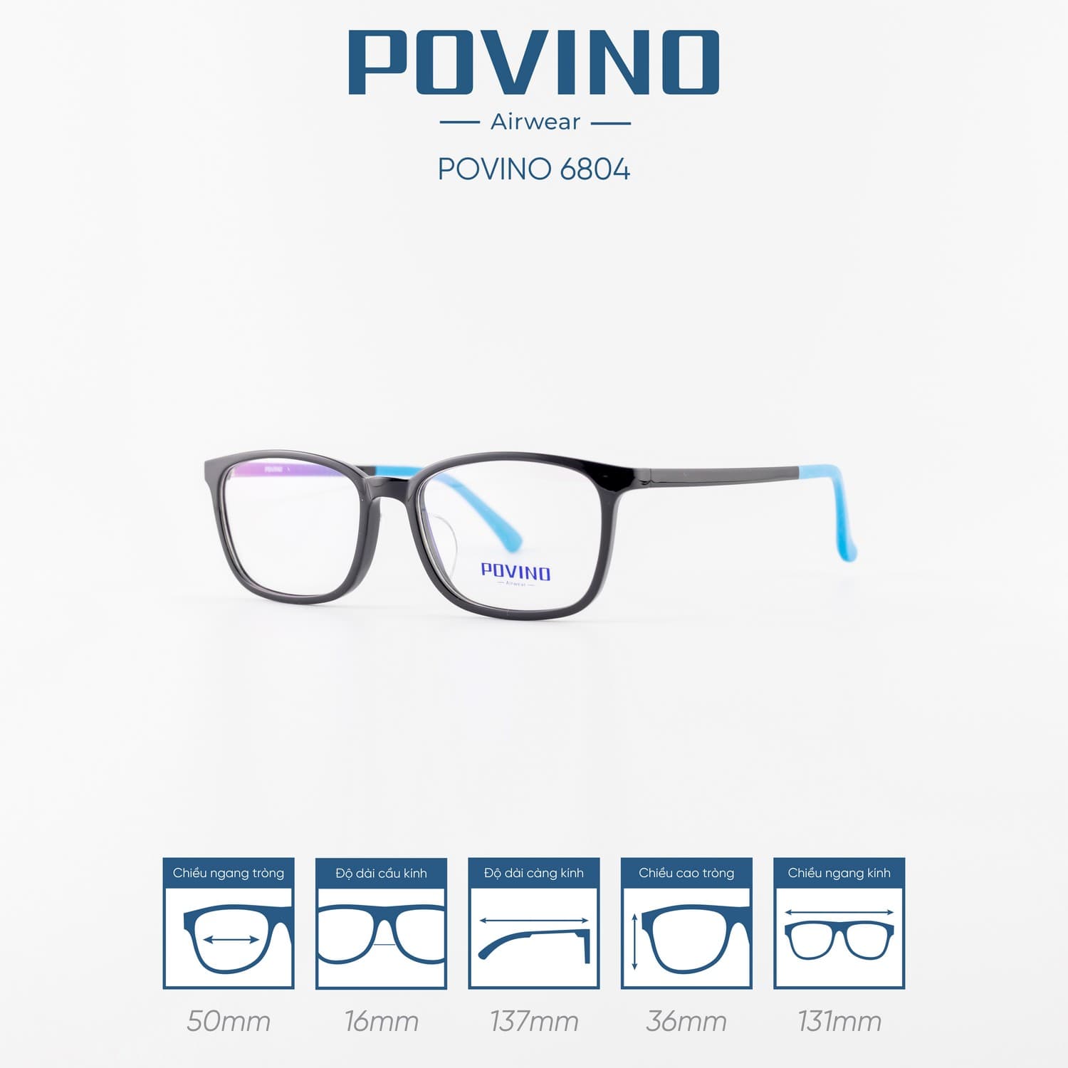 Gọng kính POVINO PO6804 - Ảnh 9