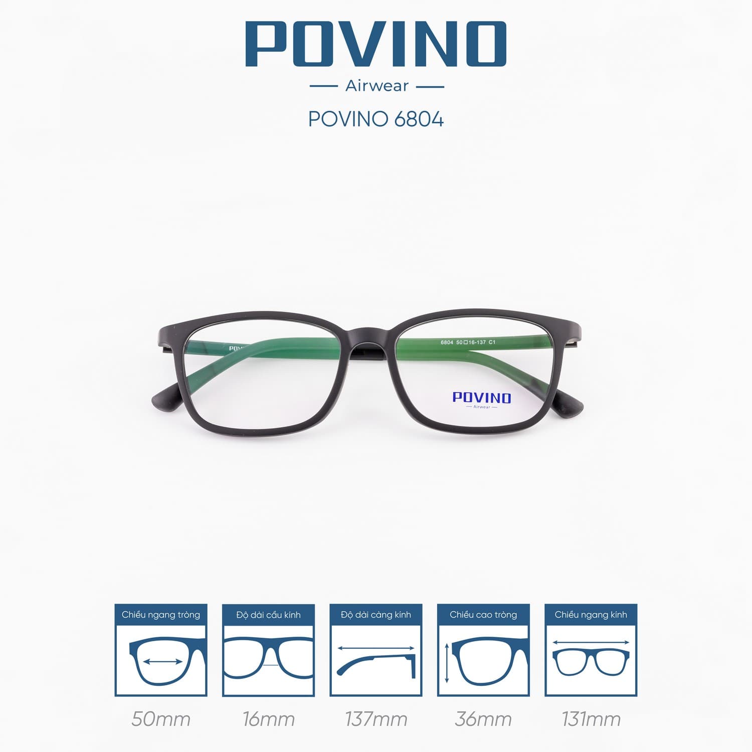 Gọng kính POVINO PO6804 - Ảnh 8