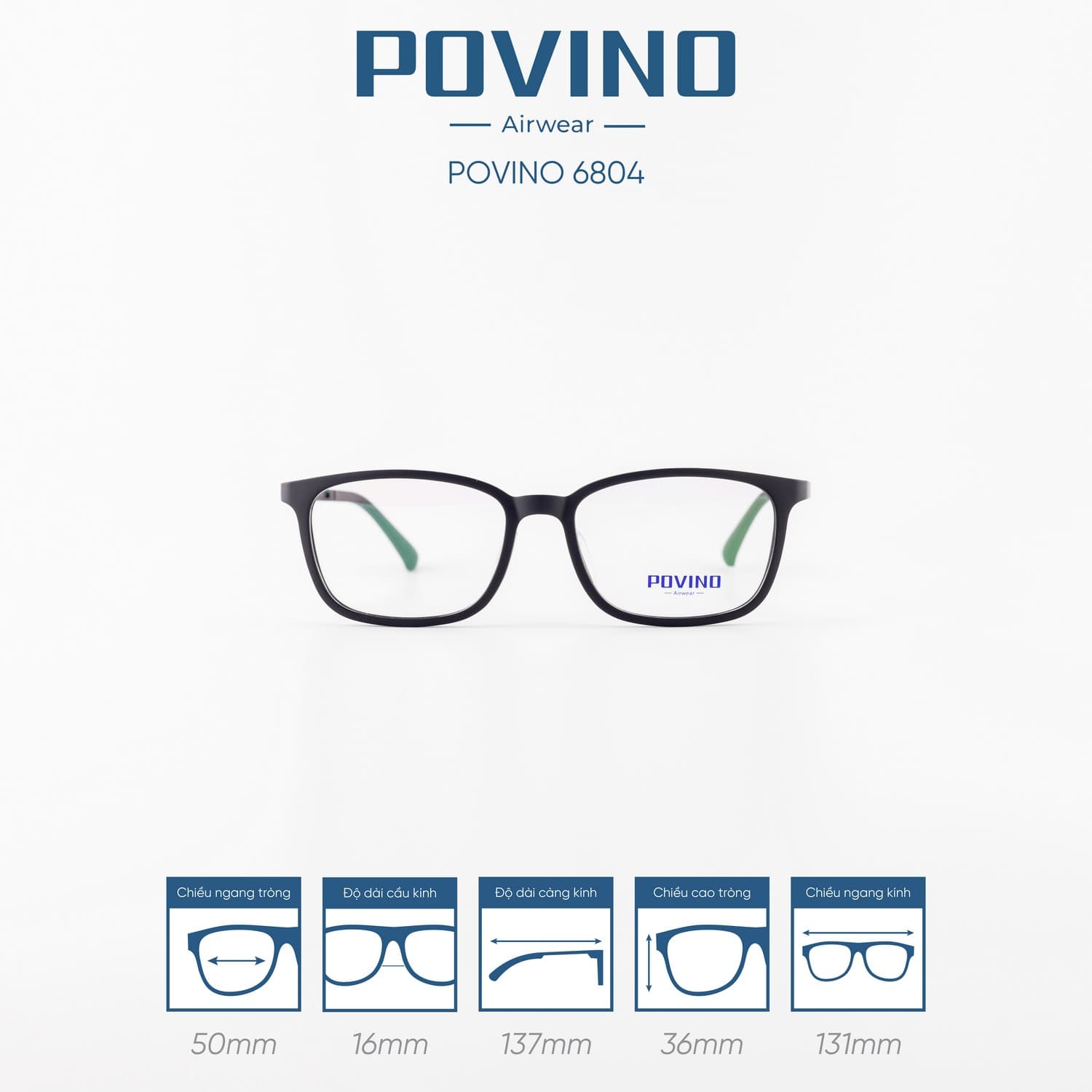 Gọng kính POVINO PO6804 - Ảnh 1