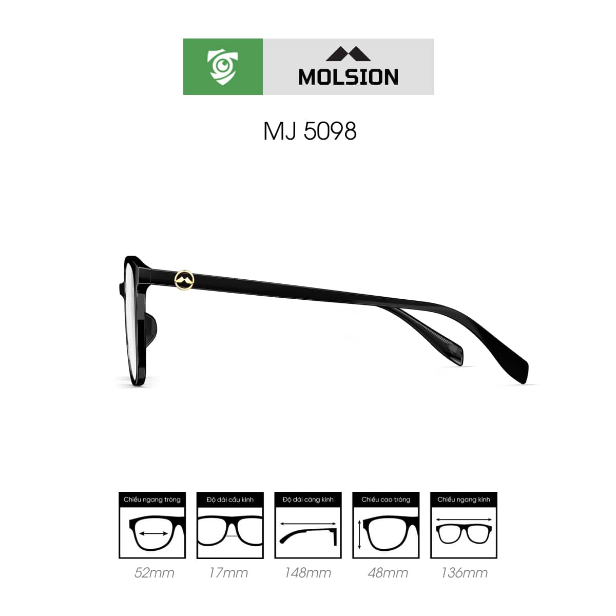 Gọng kính MOLSION MJ5098 - Ảnh 3