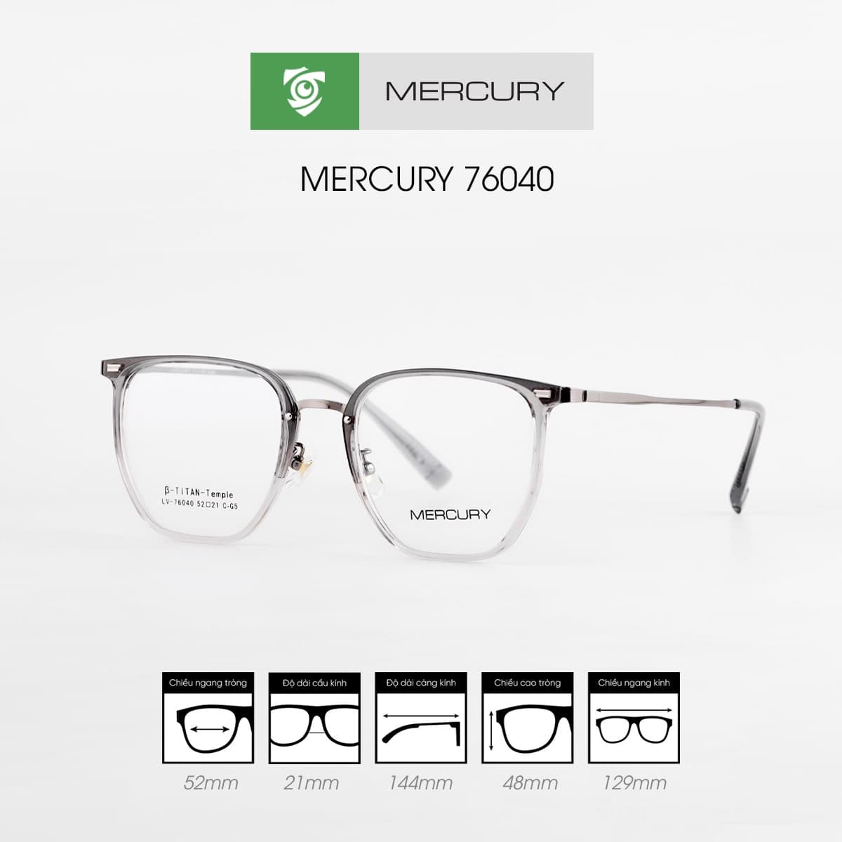 Gọng kính MERCURY 76040 - Ảnh 10