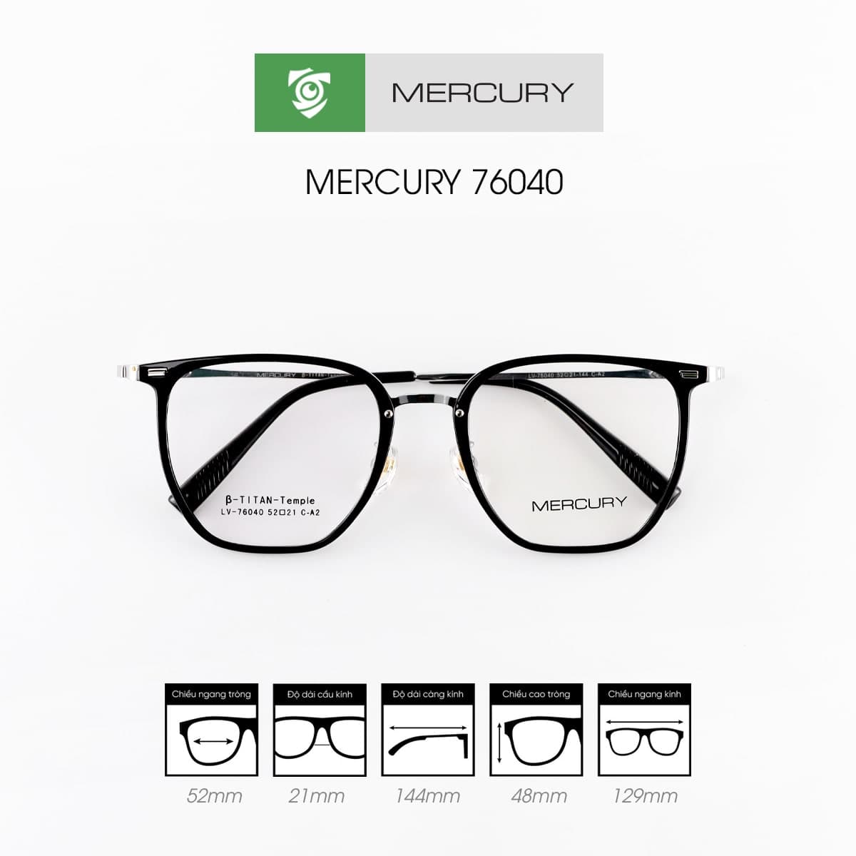 Gọng kính MERCURY 76040 - Ảnh 7