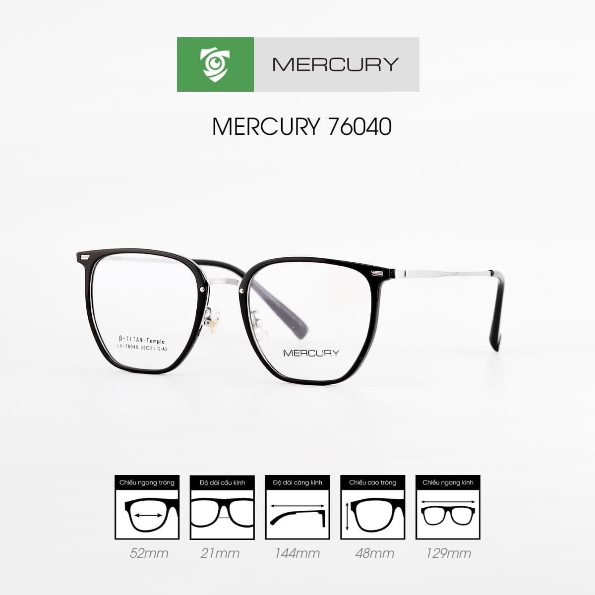Gọng kính MERCURY 76040 - Ảnh 6
