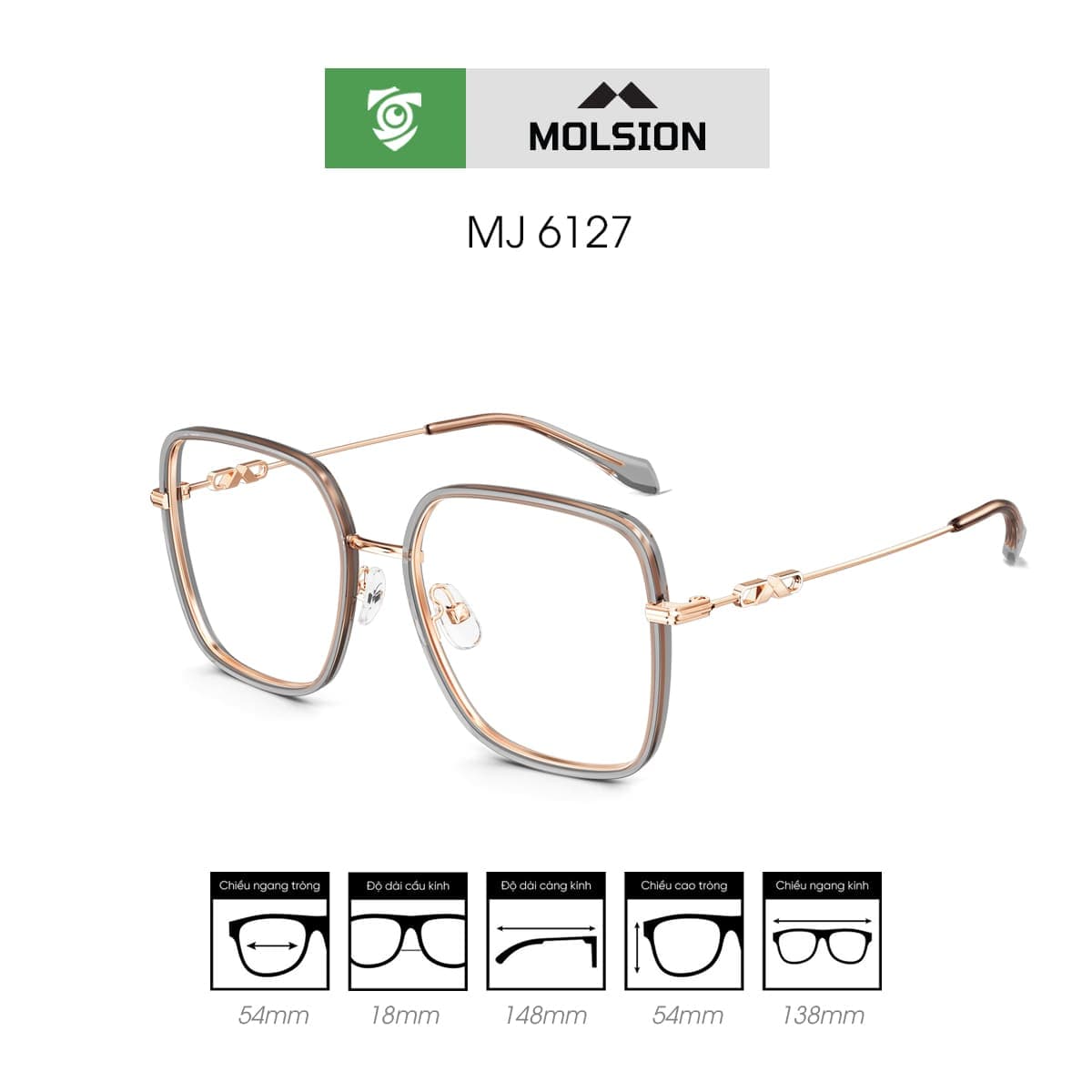 Gọng kính MOLSION MJ6127 - Ảnh 3