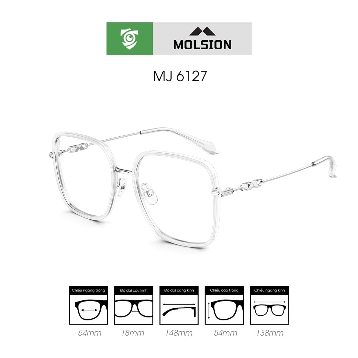 Gọng kính MOLSION MJ6127 - Ảnh 6