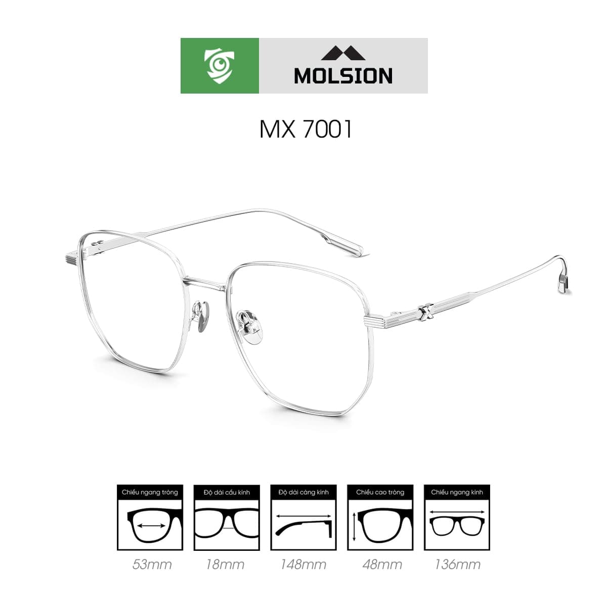 Gọng kính MOLSION MX7001 - Ảnh 4
