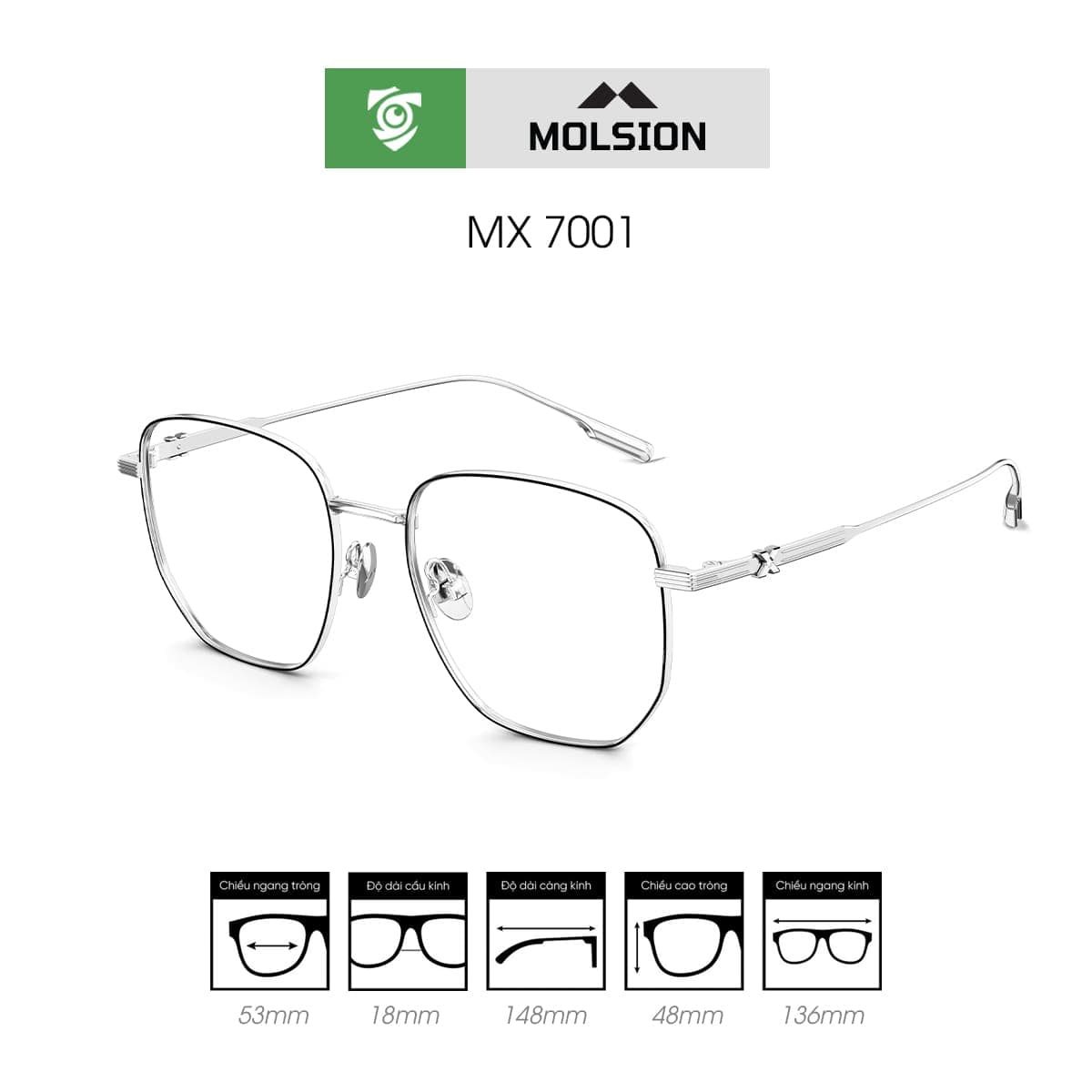 Gọng kính MOLSION MX7001 - Ảnh 5