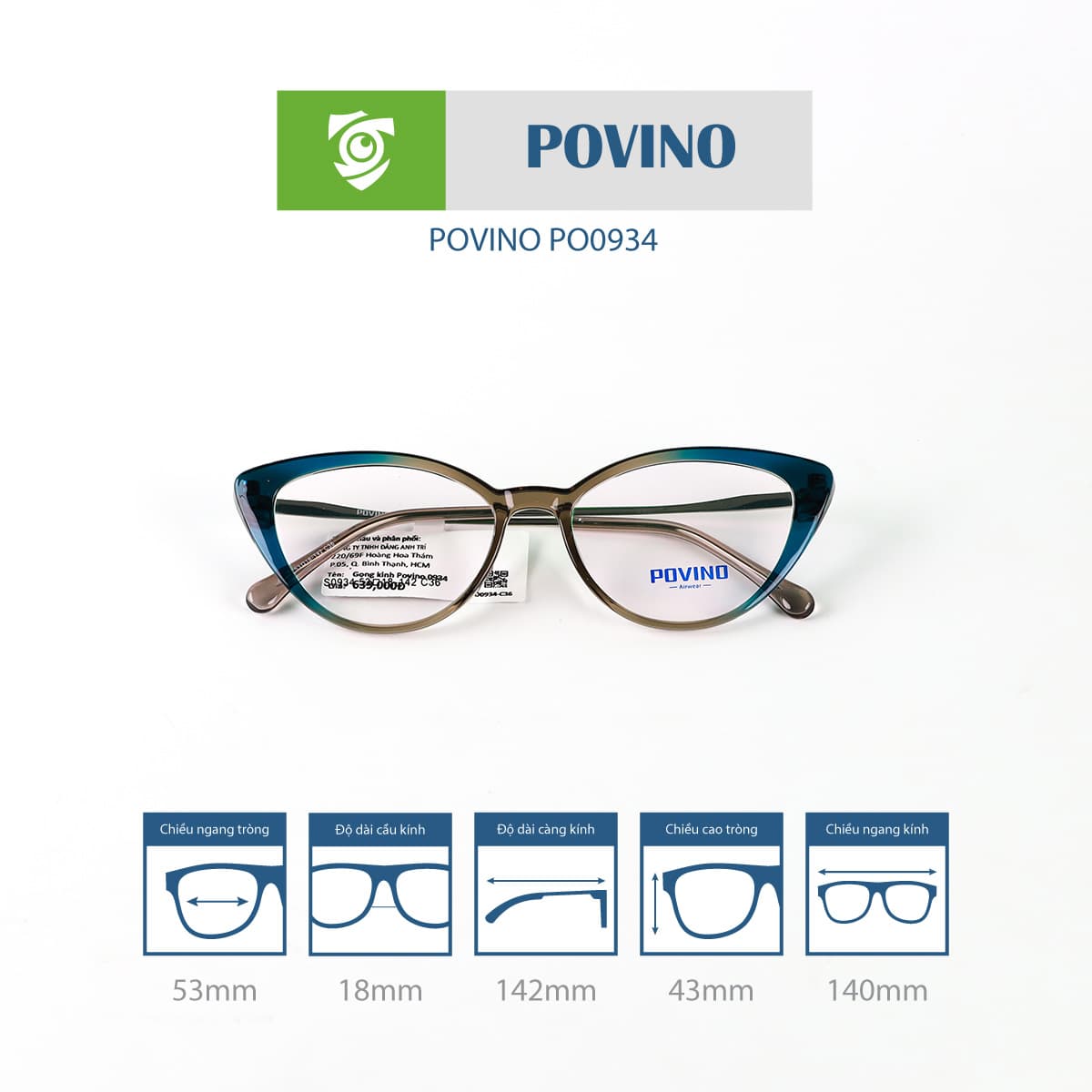 Gọng kính POVINO PO0934 - Ảnh 3