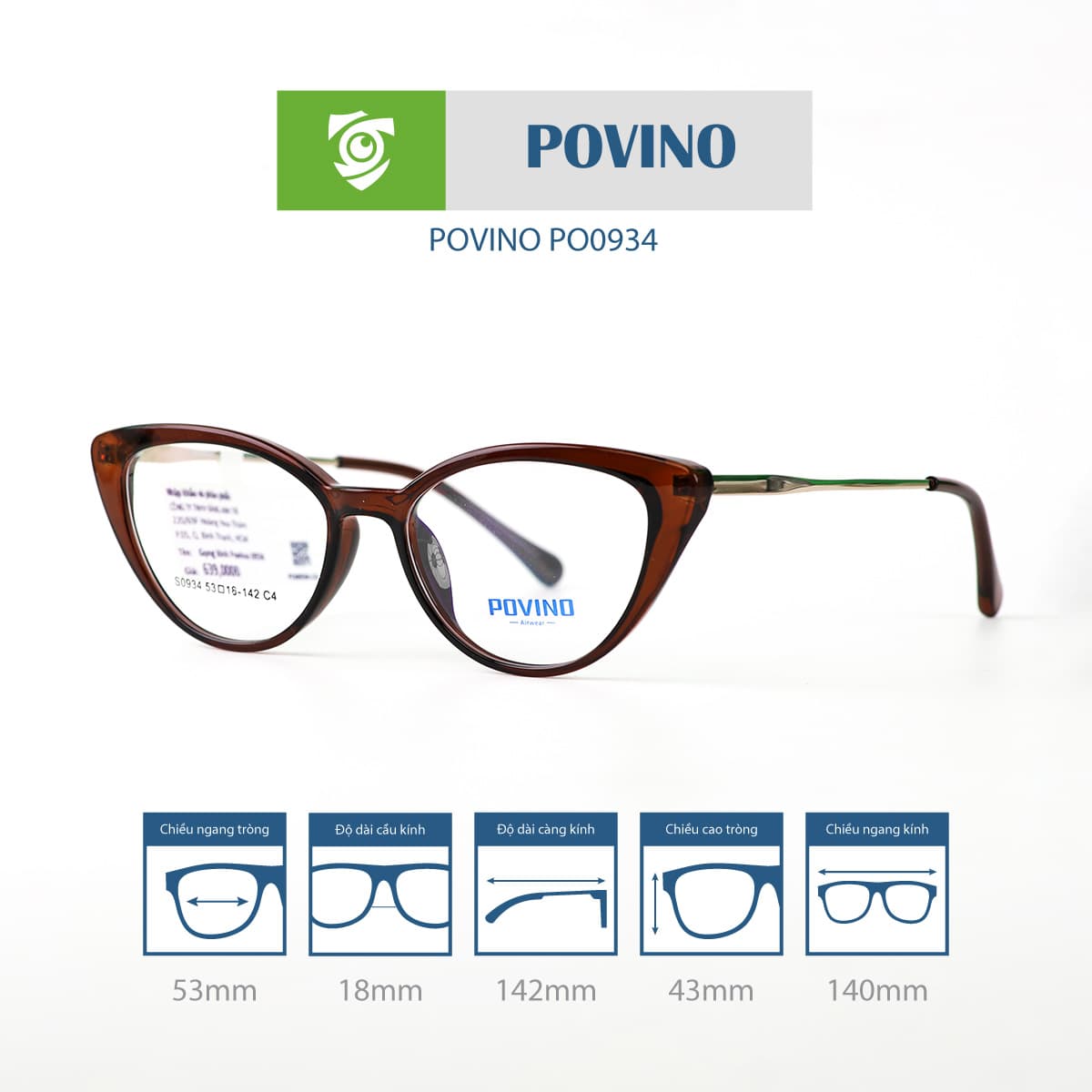 Gọng kính POVINO PO0934 - Ảnh 19