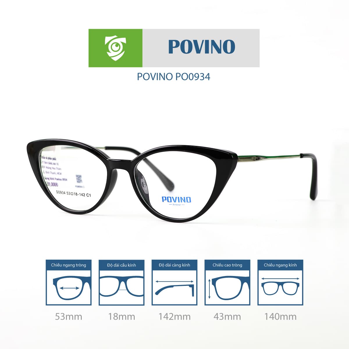 Gọng kính POVINO PO0934 - Ảnh 18