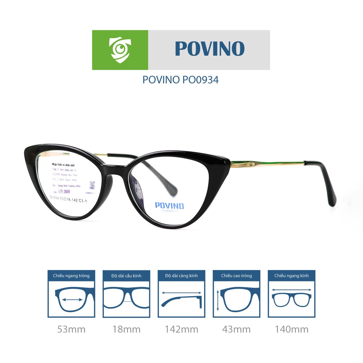 Gọng kính POVINO PO0934 - Ảnh 15